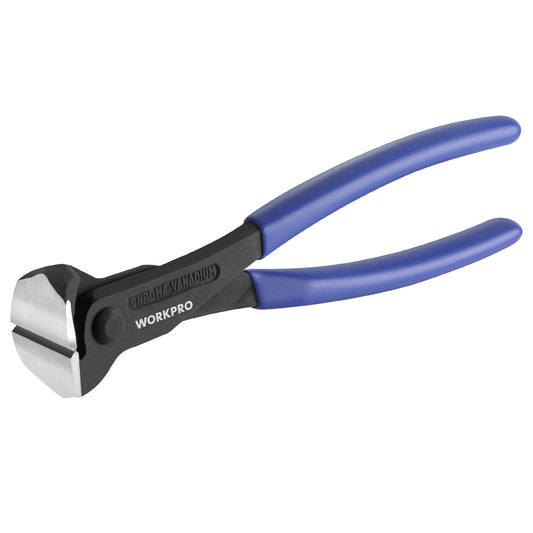 WORKPRO 8-Inch Nail Puller & End Cutting Pliers, High-Leverage End Cutting Nipper, Chrome Vanadium Steel, Carpenter’s Pincers for Nails & Wire Cutting