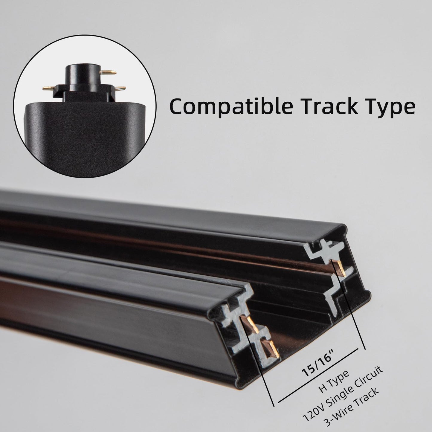 Ajbvp 5-Color LED Track Light Heads 12W Dimmable, Adjustable Beam 15°–60°, Multi-Color Temp 2700K–5000K, Ceiling & Art Lighting