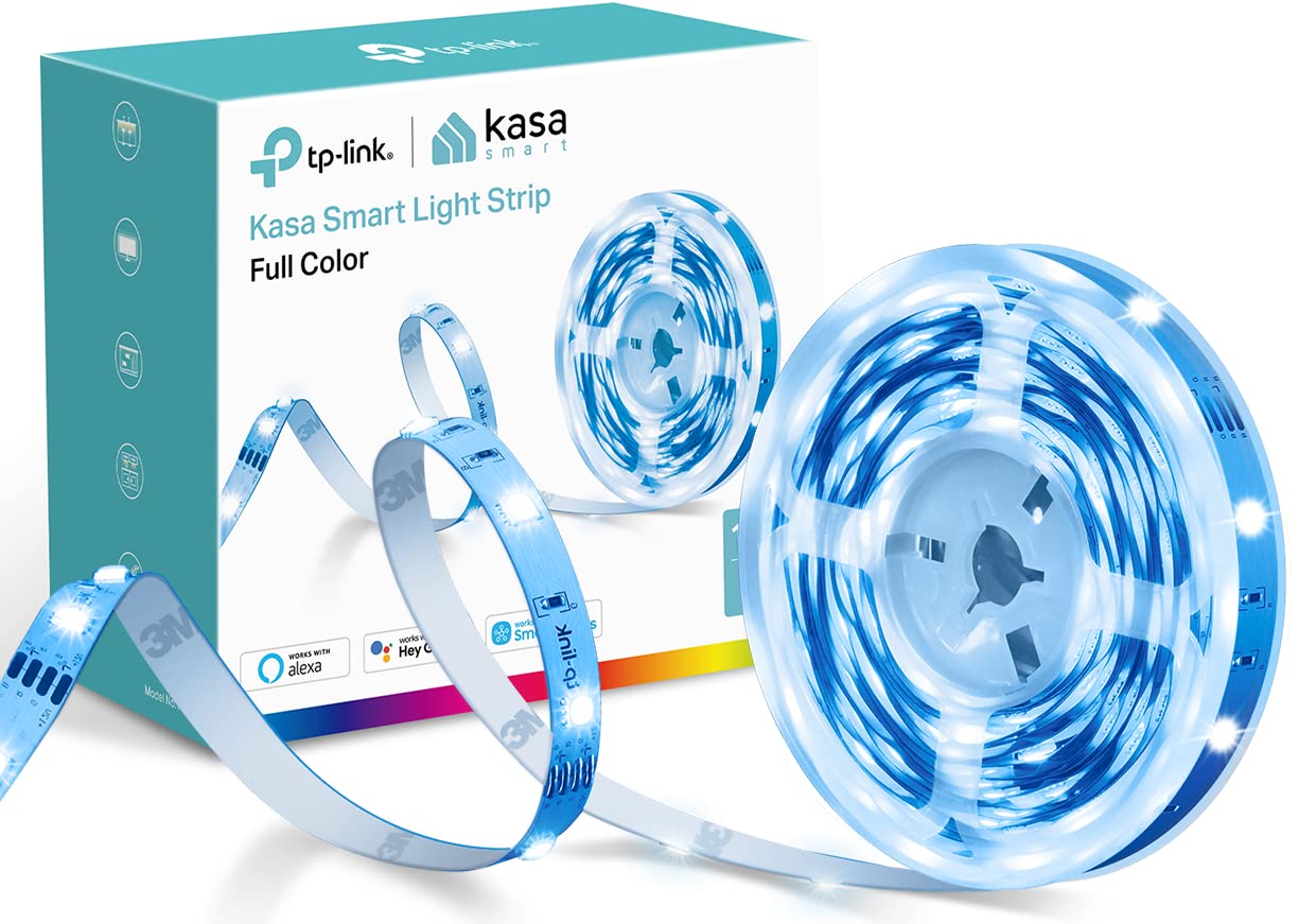Kasa Smart LED Light Strip 16.4ft, WiFi RGB with 16M Colors, Alexa & Google Home Compatible, Adjustable Length, High Brightness, KL400L5