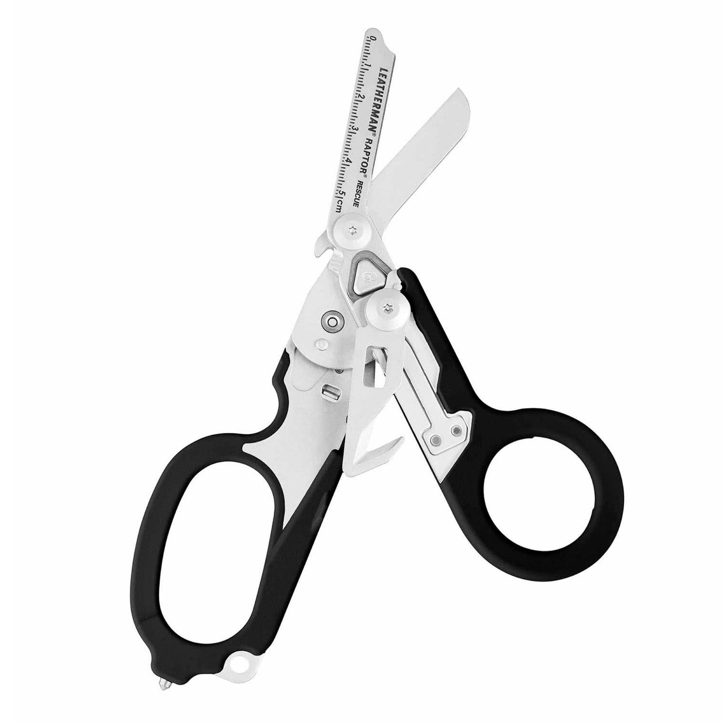 LEATHERMAN, Raptor Rescue, 6-in-1 Heavy-Duty Emergency/Trauma Shears with Carbide Glass Breaker & Strap Cutter, Made in the USA, Black