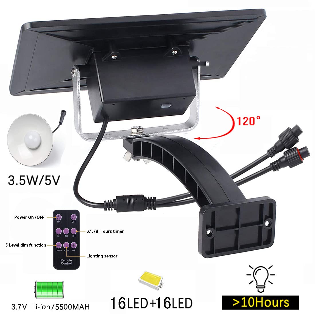 ABZXT Dual Solar Pendant Lights, IP65 Waterproof, Dusk-to-Dawn Auto, Remote-Controlled Outdoor Lamp for Shed, Barn, Coop & More