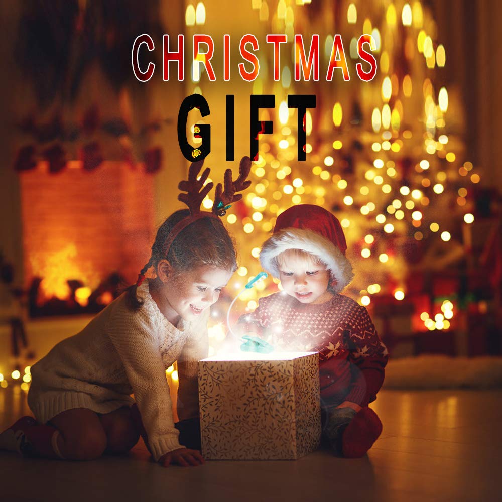 Vekkia Rechargeable Book Light, 3 Colors & 3 Brightness Levels, Lightweight, Up to 70H, Ideal for Reading, Travel – Blue