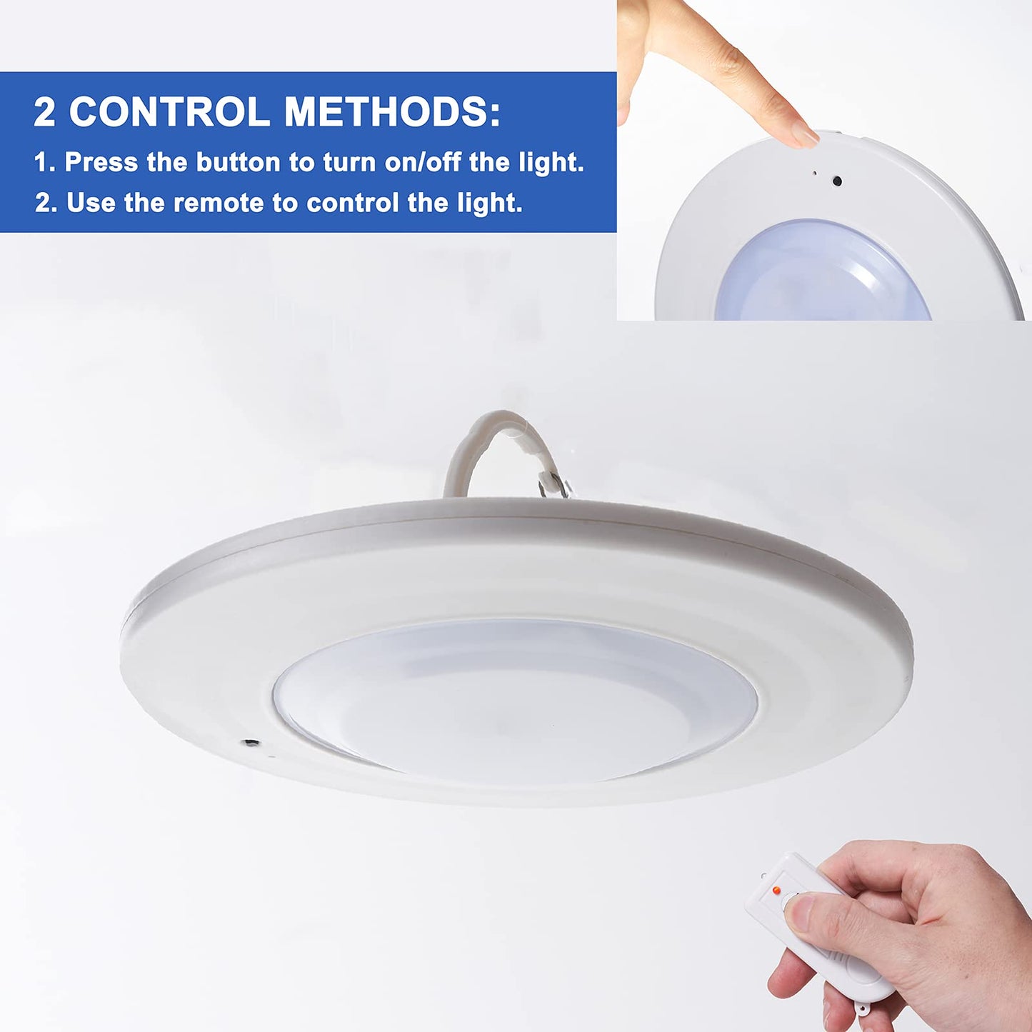 Happetite Rechargeable Umbrella Lights for Patio | Warm White, 3 Brightness Modes, Remote Controlled, Battery Operated for Outdoor & Garden