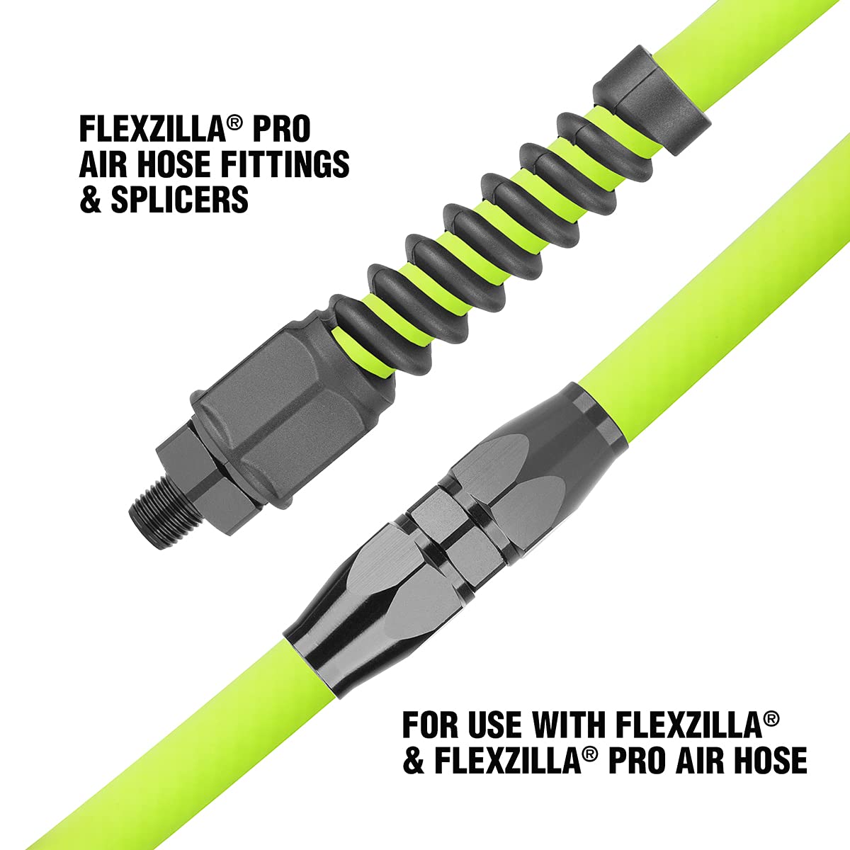 Flexzilla Pro Air Hose Reusable Fitting with Ball Swivel, 3/8 in. - RP900375BS