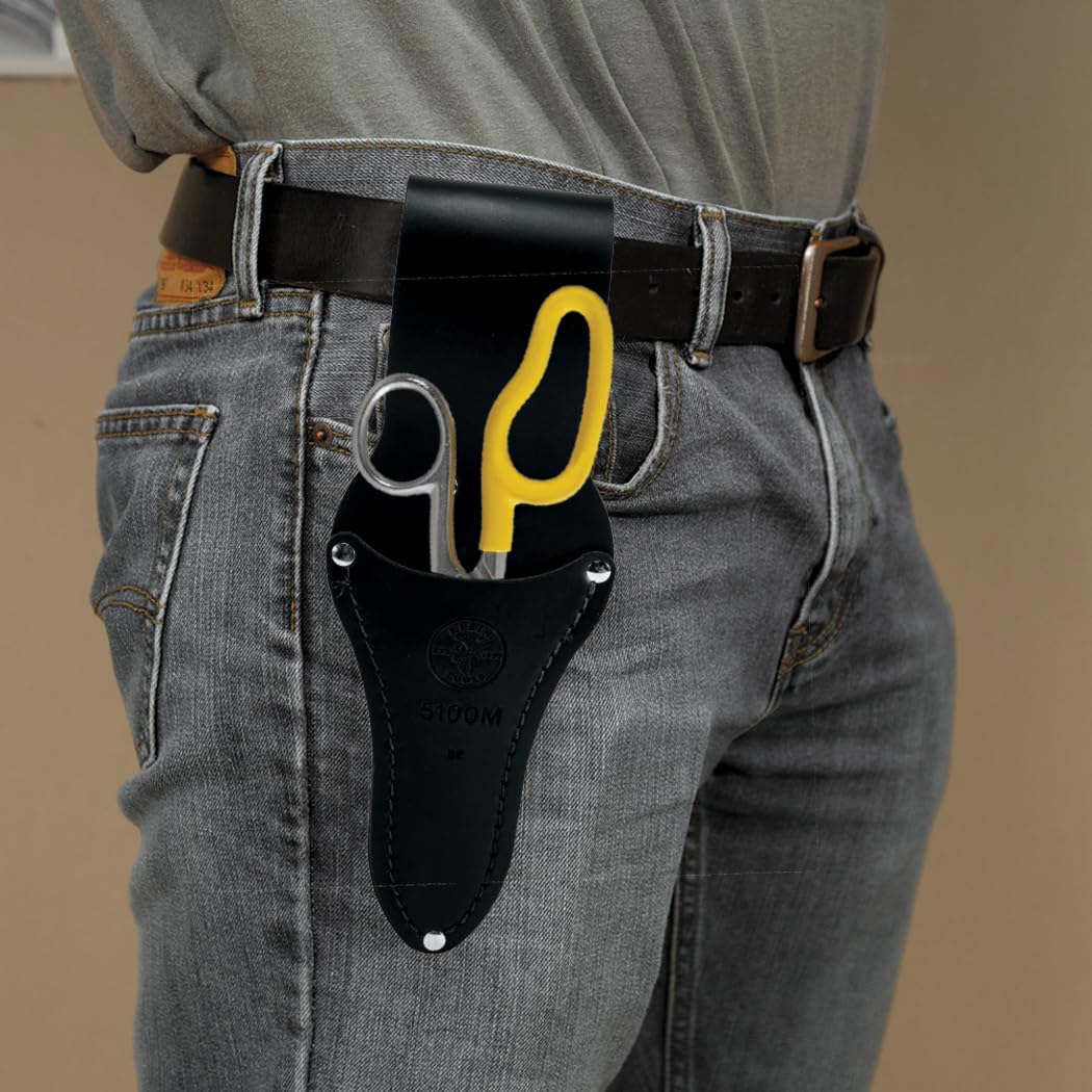 Klein Tools 21010-6-SEN Free-Fall Snip, Scraper, File, Serrated Blades, Made in USA