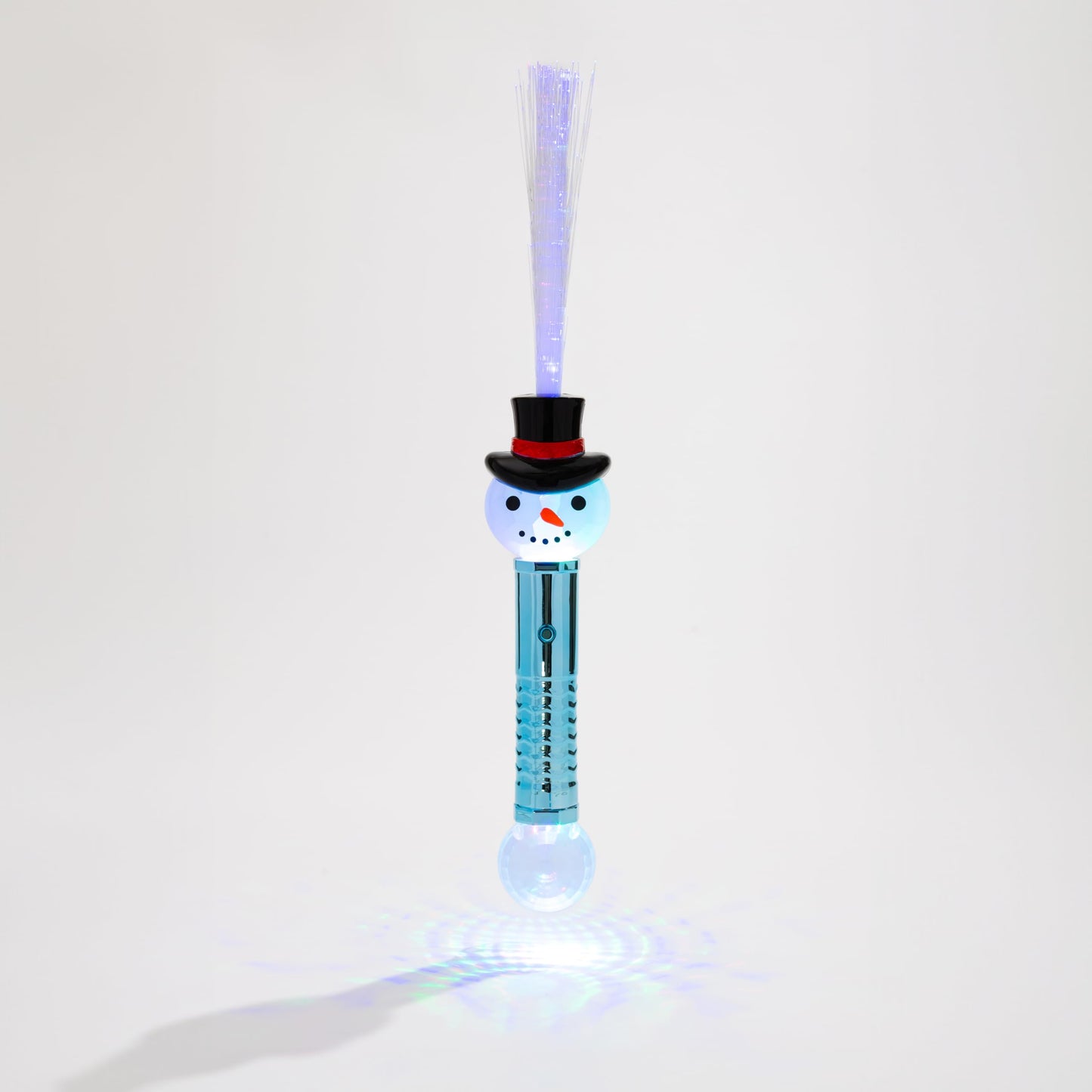Cool Things Christmas Fiber Optic Wands, LED Light Up Holiday Toy 3 Pack (Snowman, Santa, Snowflake) Party Favor & Stocking Stuffer