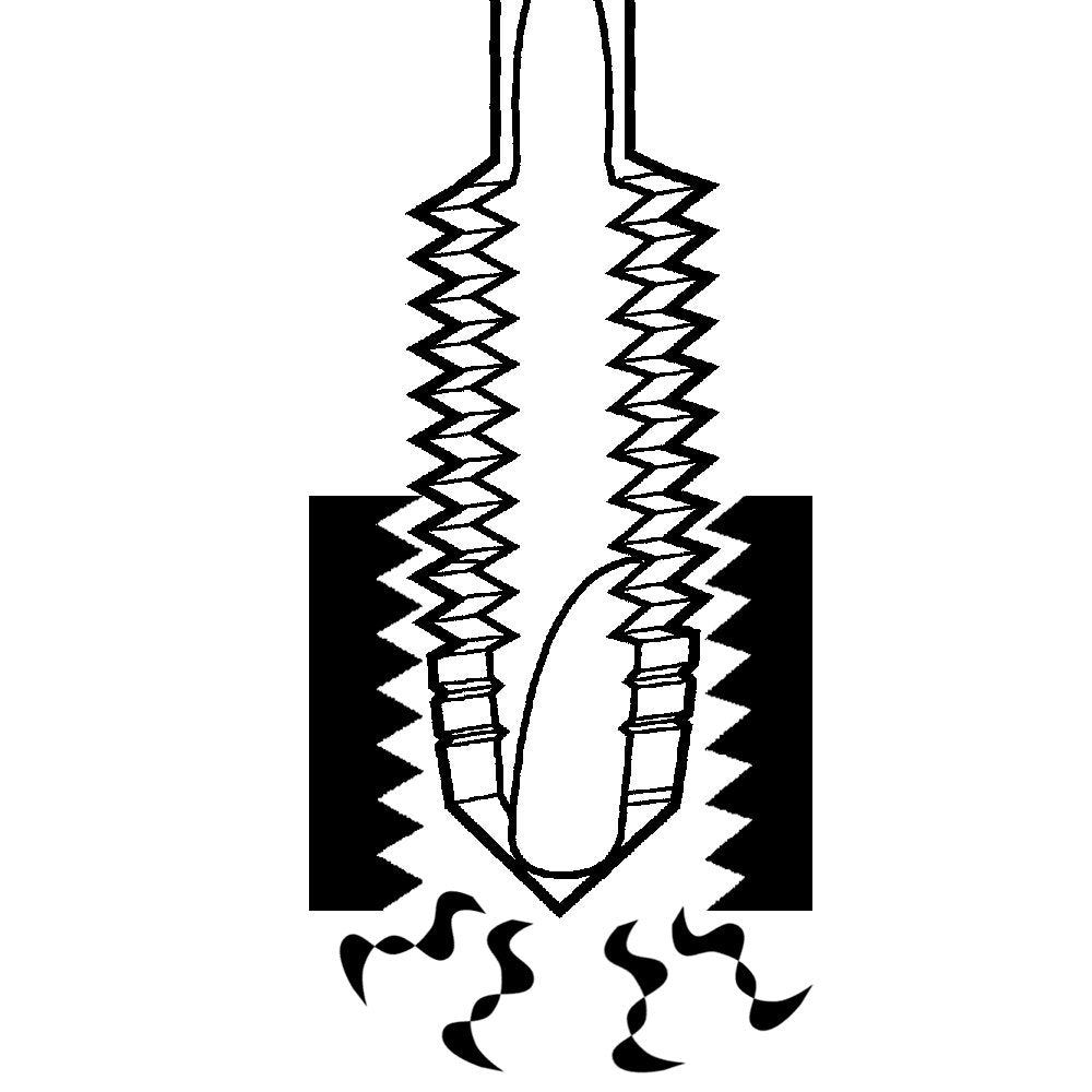 Champion Cutting Tool Brute Platinum XL22-1/4-20 Heavy Duty Spiral Point Tap: (Individual Pack)- MADE IN USA