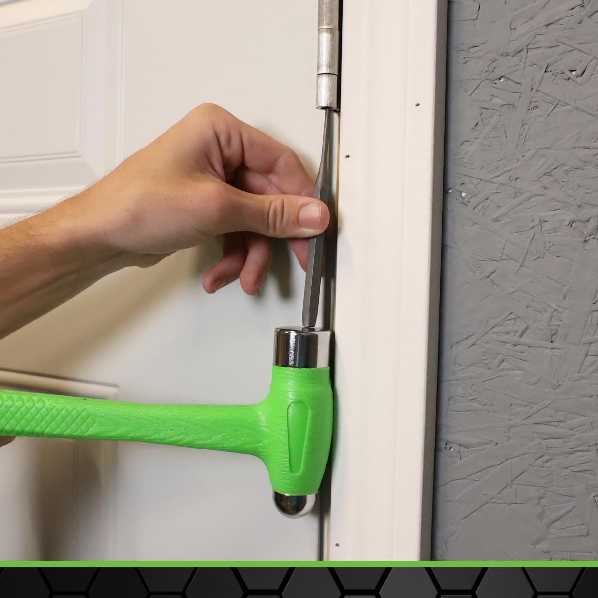 GRIP 3-Pc Deadblow Hammer Set – 12oz Brass, 1lb Ball Peen & ½lb Mallet for Metal Shaping, Garage, Home & Workshop