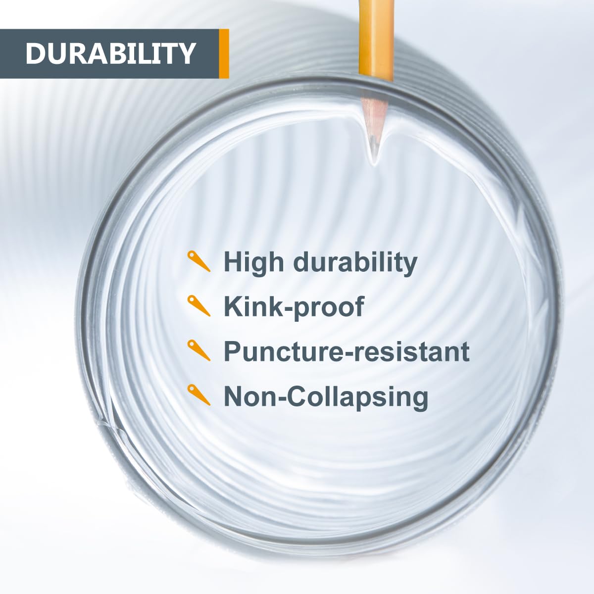 POWERTEC 4" x 20' Dust Collection Hose for Table Saw, Band Saw, Planer & Jointer – Woodworking Dust Collector System 70143