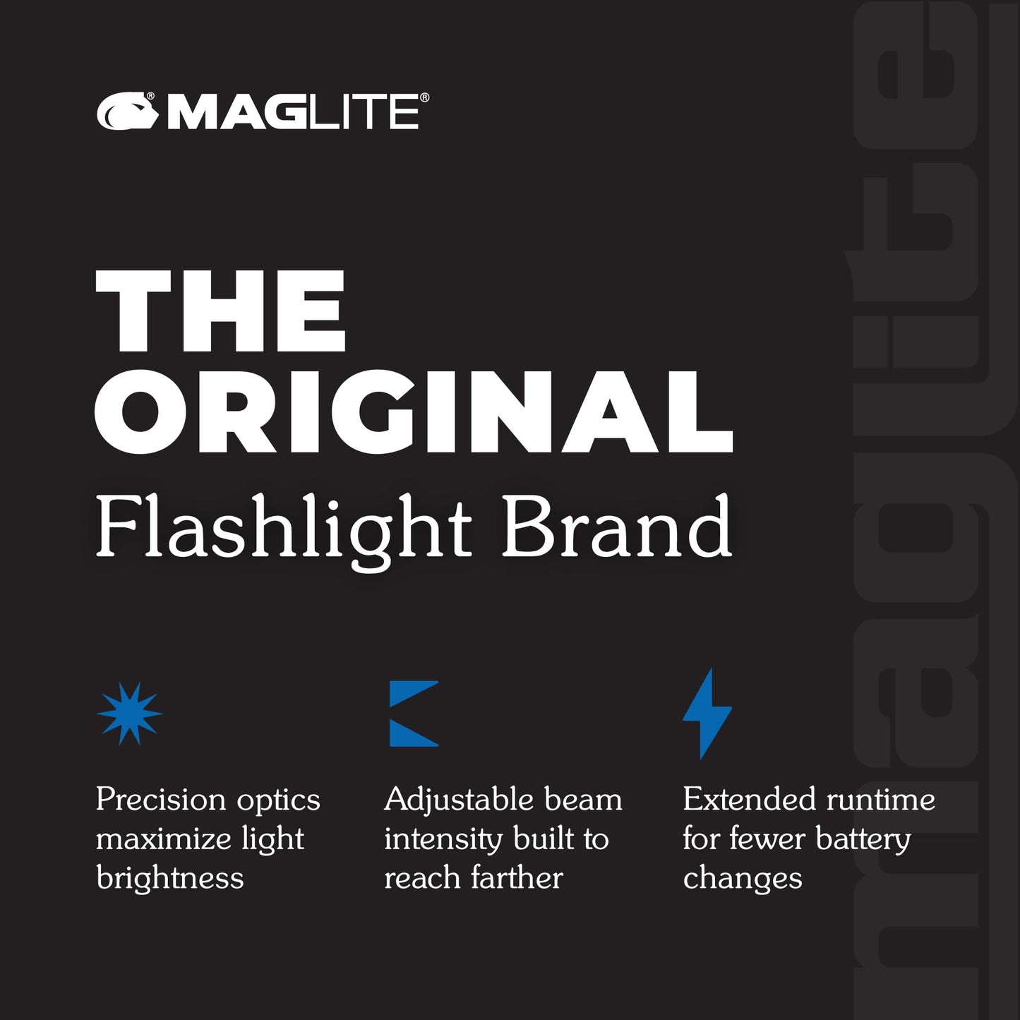 Maglite Mini PRO LED 2-Cell AA Flashlight with Holster Black - SP2P01H