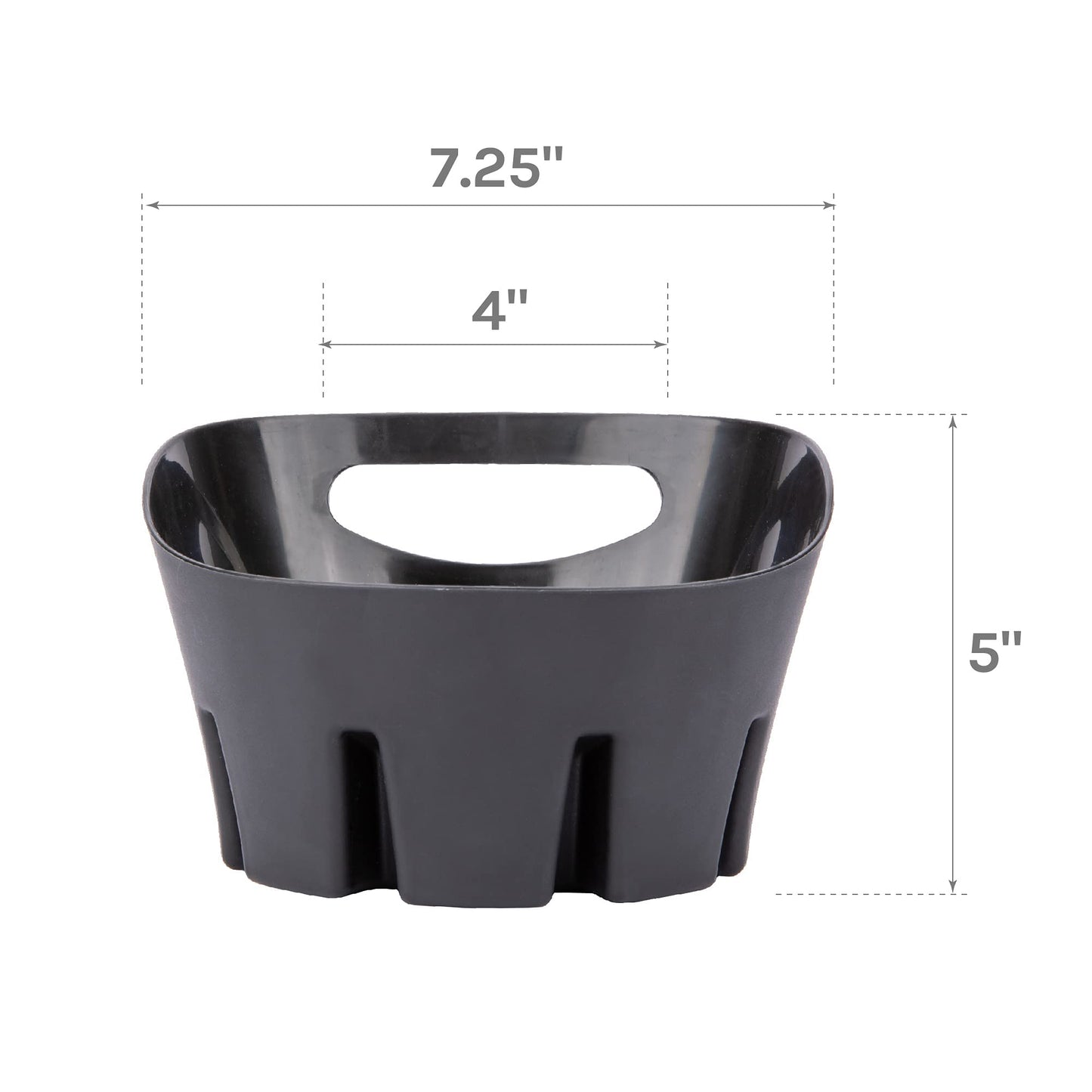 JS Jackson Supplies Universal Black Plastic Drip Tray for Toilet Plunger