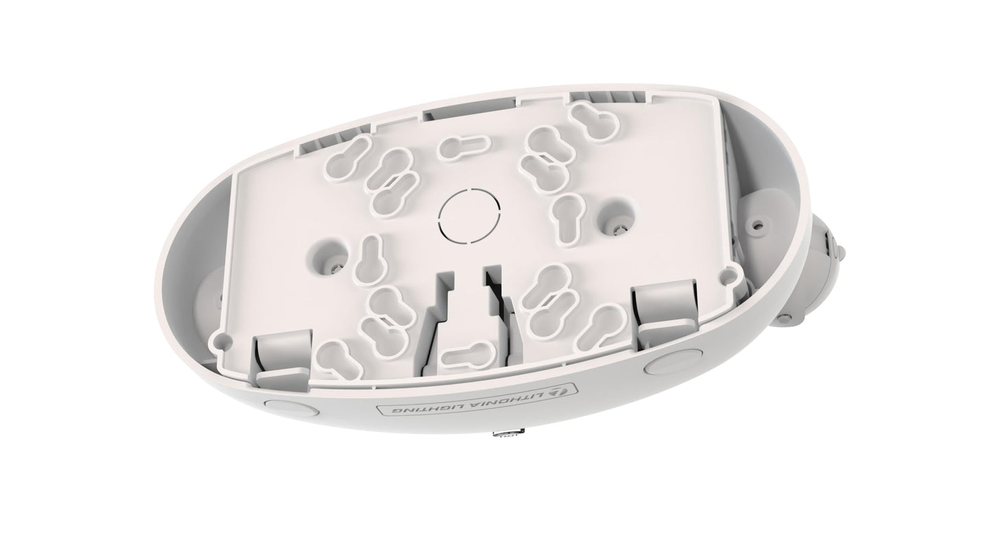 Lithonia Lighting Quantum LED Emergency Light, 2 Adjustable Heads, Ceiling/Wall Mount, White Thermoplastic, 120/277V Dual Voltage