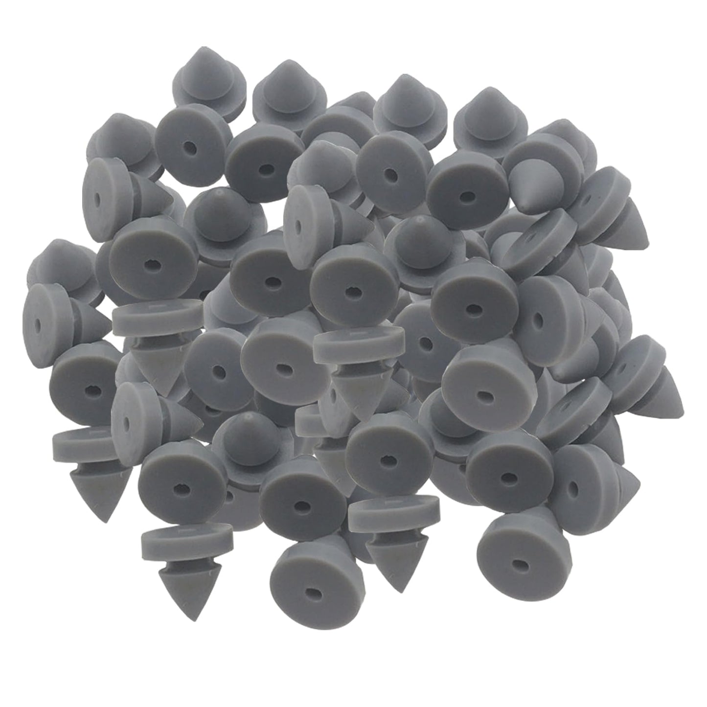 100 Pcs Rubber Door Silencer, Metal Door Anti Collision Silencer Heavy Duty Rubber Hinge Outlet Door Silencer 1/2 Inch Diameter for Metal Frame