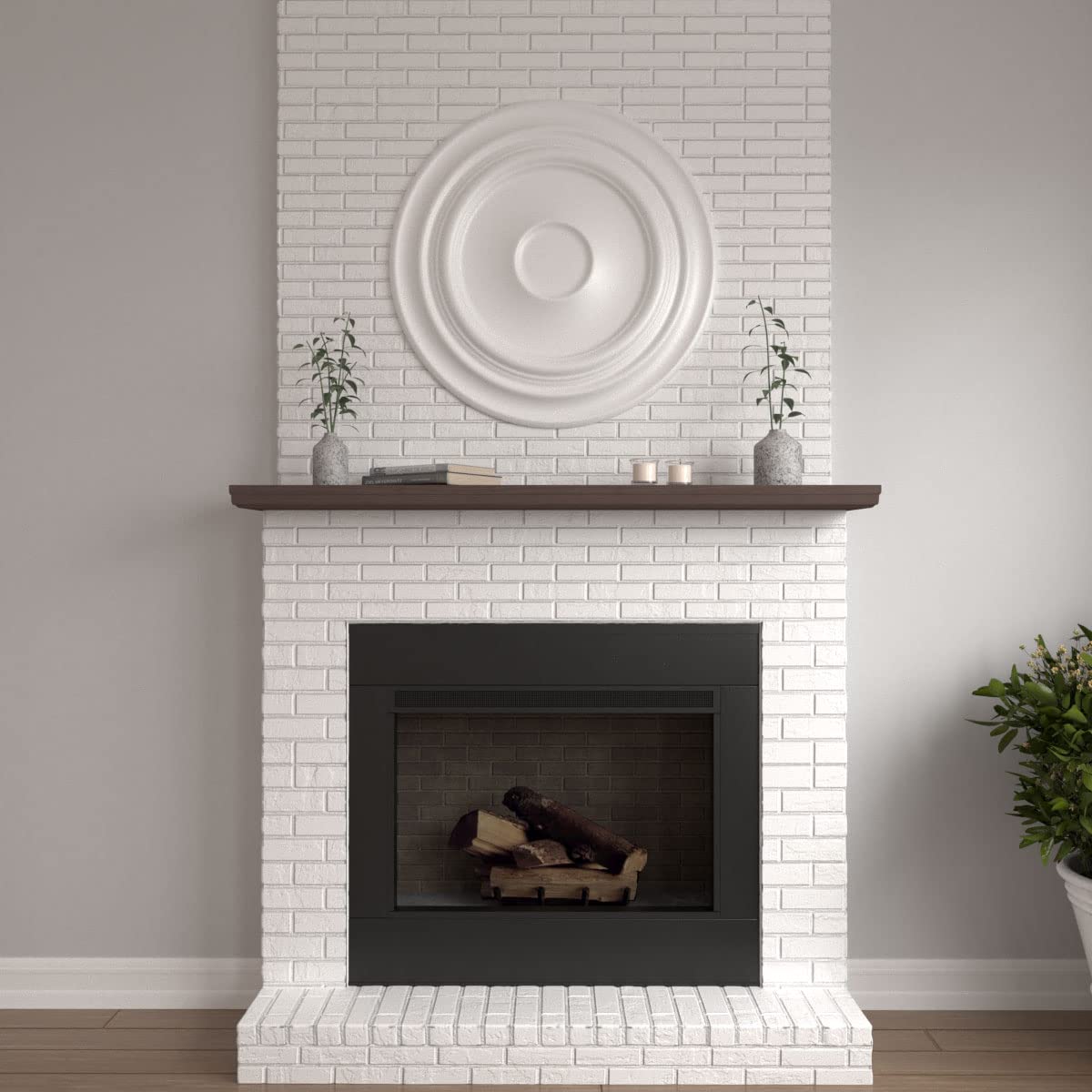 32 5/8"OD x 1 1/2"P Giana Ceiling Medallion (Fits Canopies up to 7 7/8")