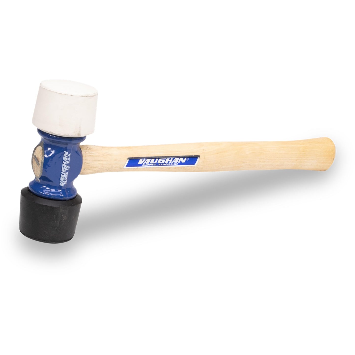 VAUGHAN 24 oz Soft Face Rubber Mallet, Made In The USA, White And Black, RM24, VN19510