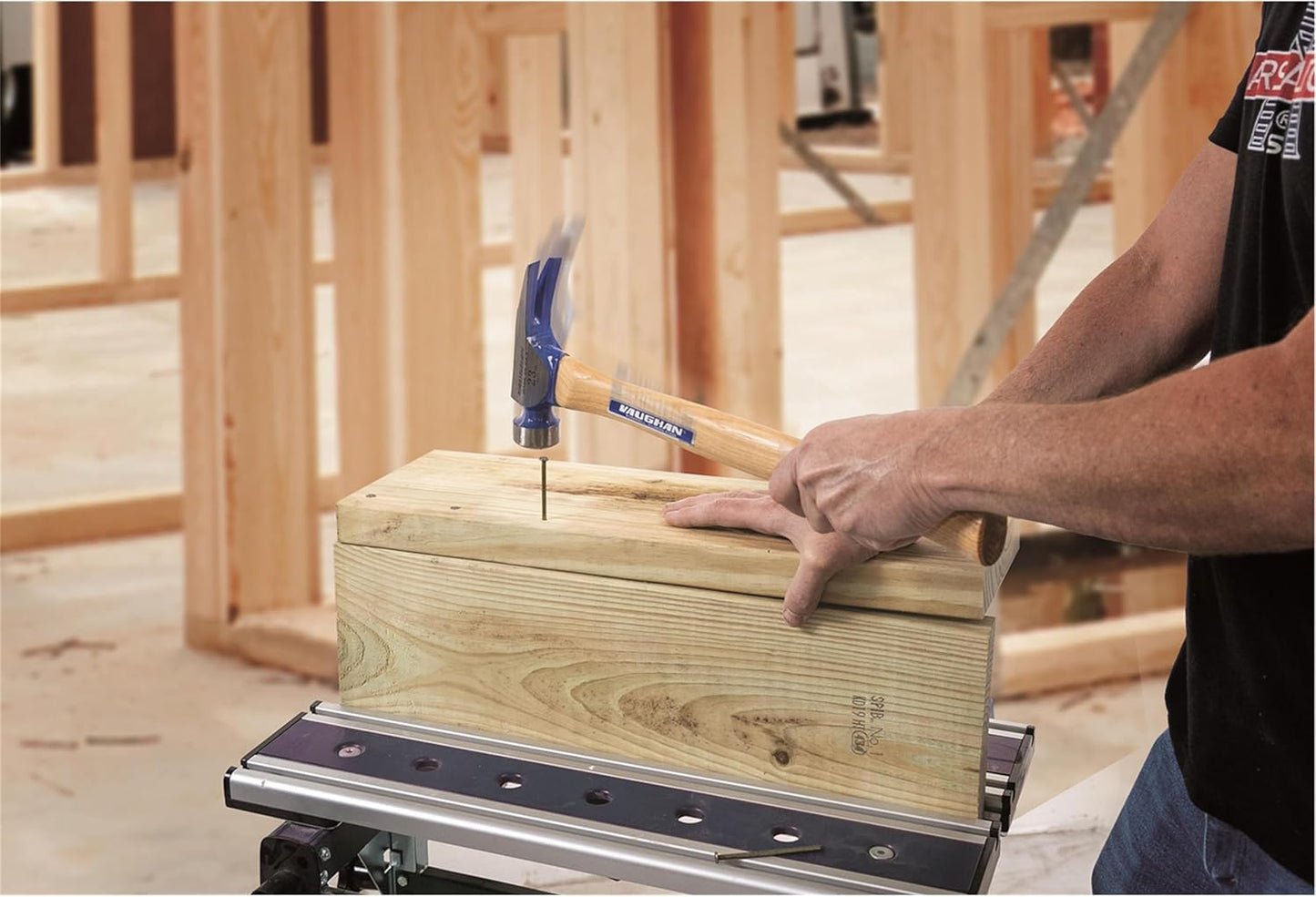 VAUGHAN CF2-HC California Framer Hammer, 19 oz Milled, Nail Starter, Made In The USA, VN11604