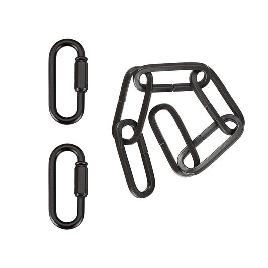 Aspen Creative Heavy Duty Steel Chain with 2 Quick Links, 1 ft, 8 Gauge, Oil Rubbed Bronze for Lighting, Swag Lights & Plants