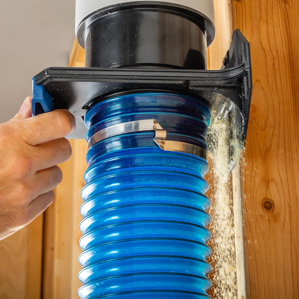 Dust Right 2.5" Ready-Mount Blast Gate – Durable Self-Cleaning Dust Collector Accessory for Woodworking & Clog-Prone Debris