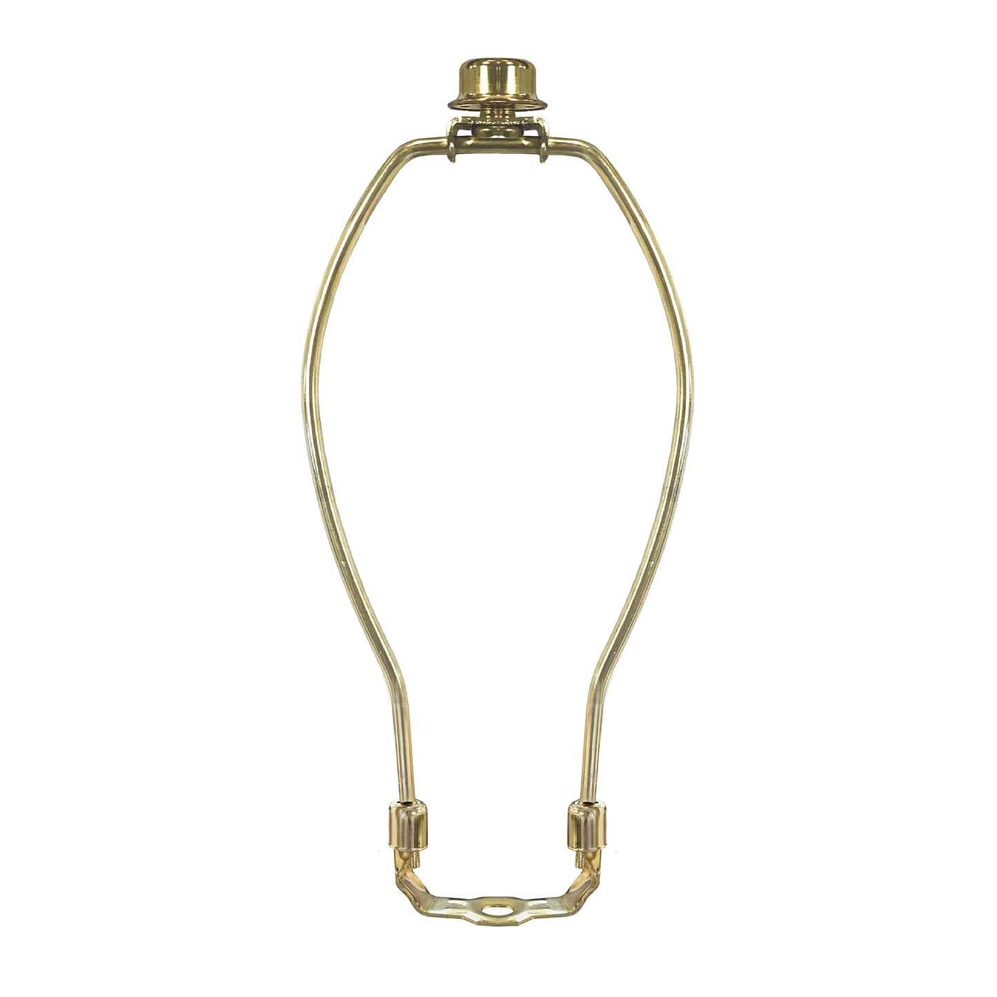 Royal Designs, Inc. HA-1001-11BR-1 Heavy Duty Harp for Lamp Shade Holder, 11 inch, Polished Brass Base