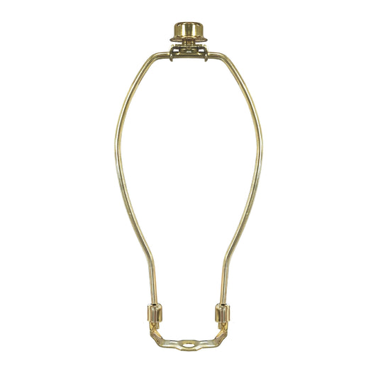 Royal Designs, Inc. HA-1001-11BR-1 Heavy Duty Harp for Lamp Shade Holder, 11 inch, Polished Brass Base
