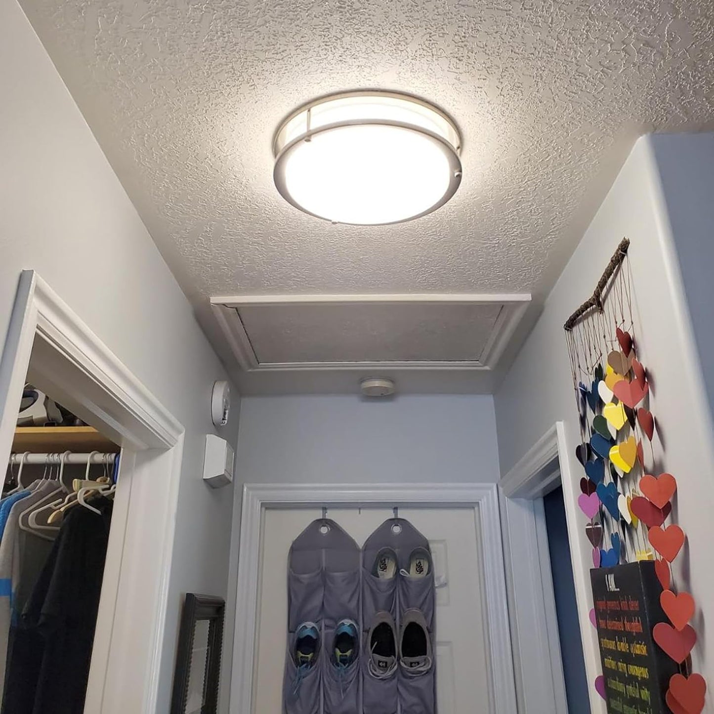 Drosbey 36W Dimmable LED Ceiling Light Fixture, 12" Flush Mount, 4000 Lumens, 5000K Daylight White, Bedroom Kitchen Bathroom