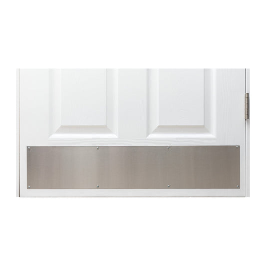 Stainless Steel Door Kick Plate Mop Plate Protection Plate, 6" x 30" Size, for Door Widths 31"+