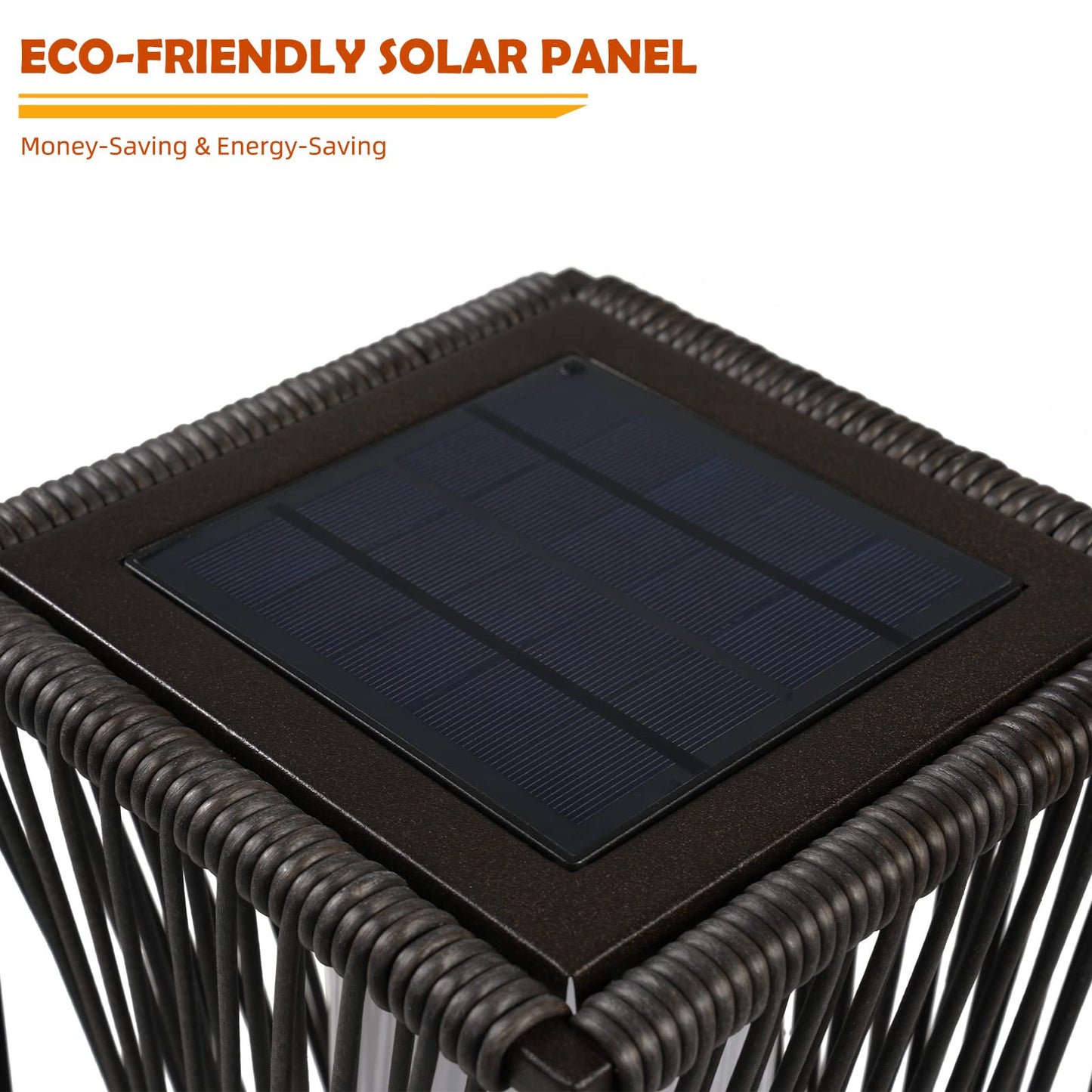 Solar Yard Outdoor Solar Floor Lamp Resin Wicker Solar Light Outdoor Waterproof for Yard, Garden, Pathway, Deck, Dazzle Dance