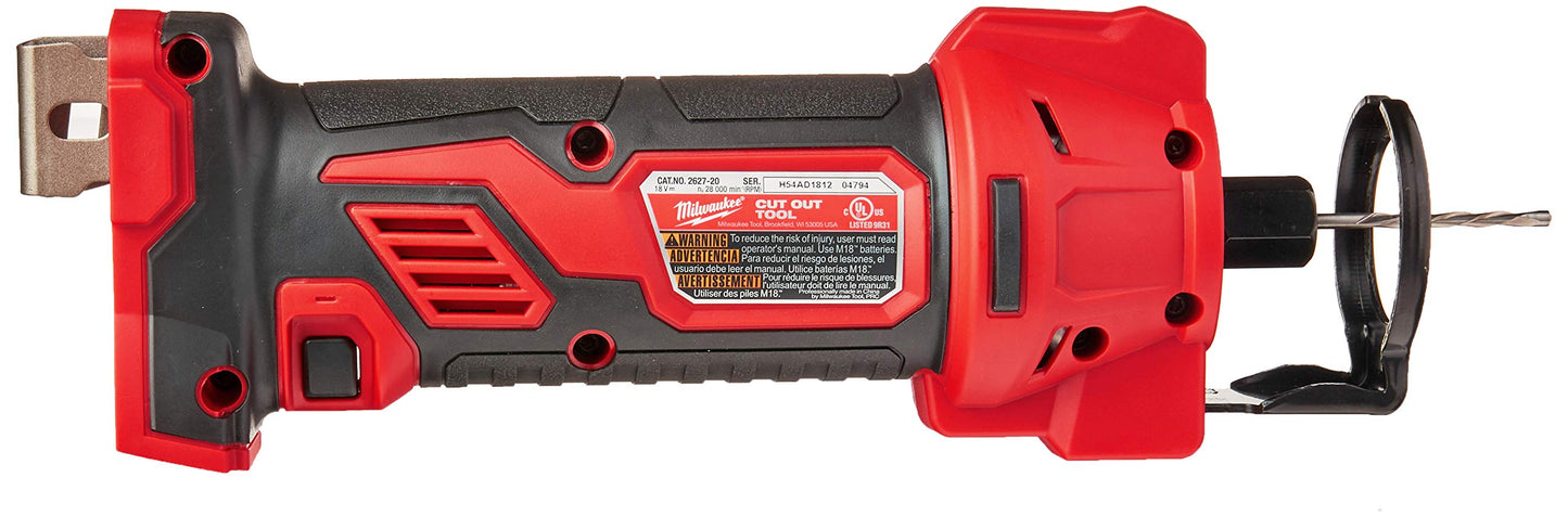 MILWAUKEE'S 2627-20 M18 18-Volt Lithium-Ion Cordless Cut Out Tool Bare Tool