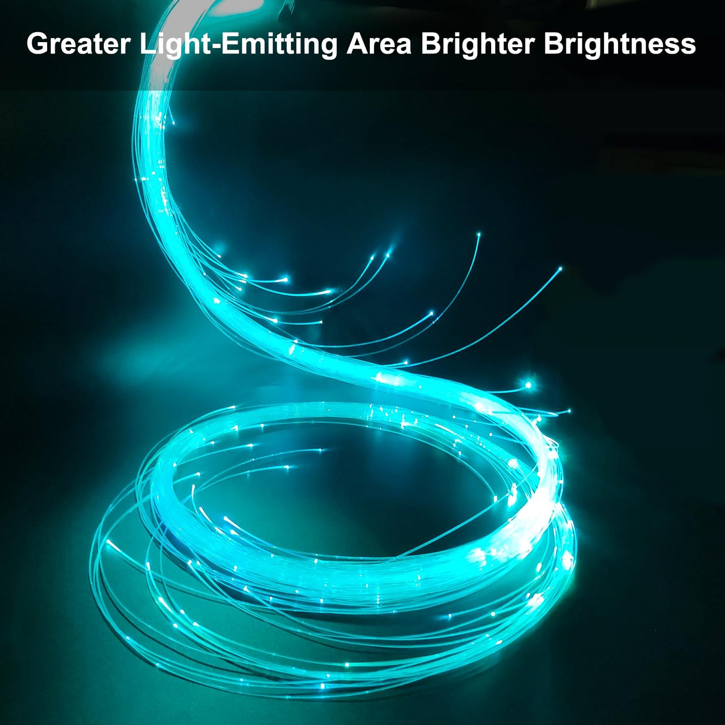 LQMEILI 6ft LED Fiber Optic Whip Lights, 12 Colors, 36 Modes, 360° Swivel Pixel Space Whip for Raves, Dance, Festivals & Parties
