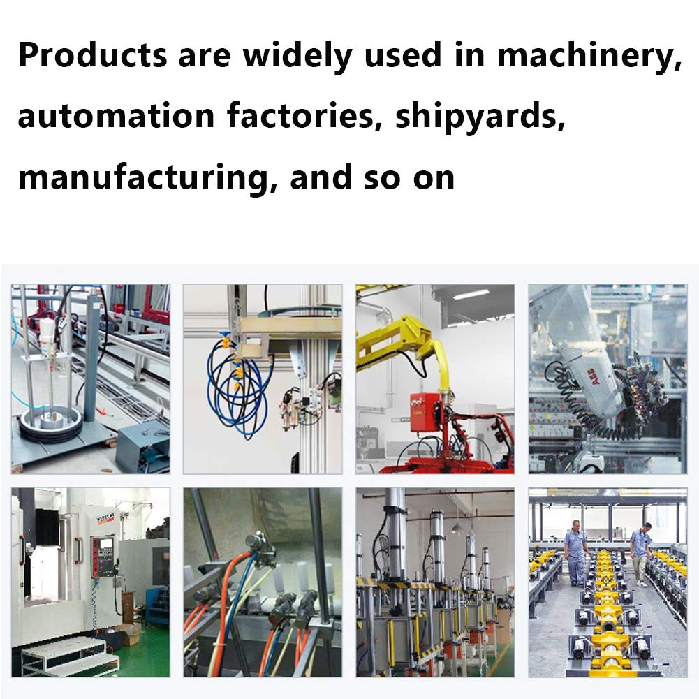 Quickun Pneumatic Tubing 1/8" Tube OD PU Polyurethane Tube Air Hose Line for Air Compressor Fitting or Fluid Transfer (Black 32.8ft)