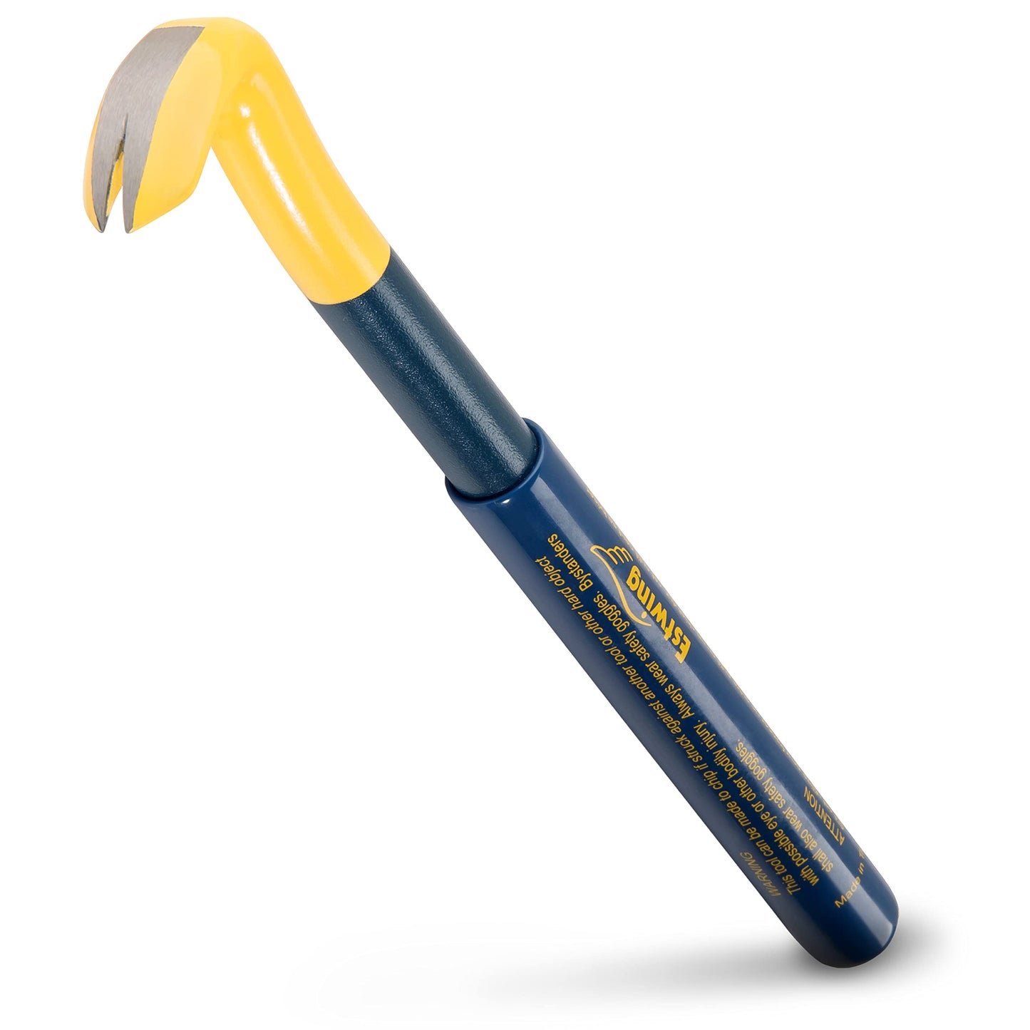 ESTWING Handy Claw Nail Puller - 10" Pry Bar with Forged Steel Construction & Vinyl Cushion Grip - HC-10