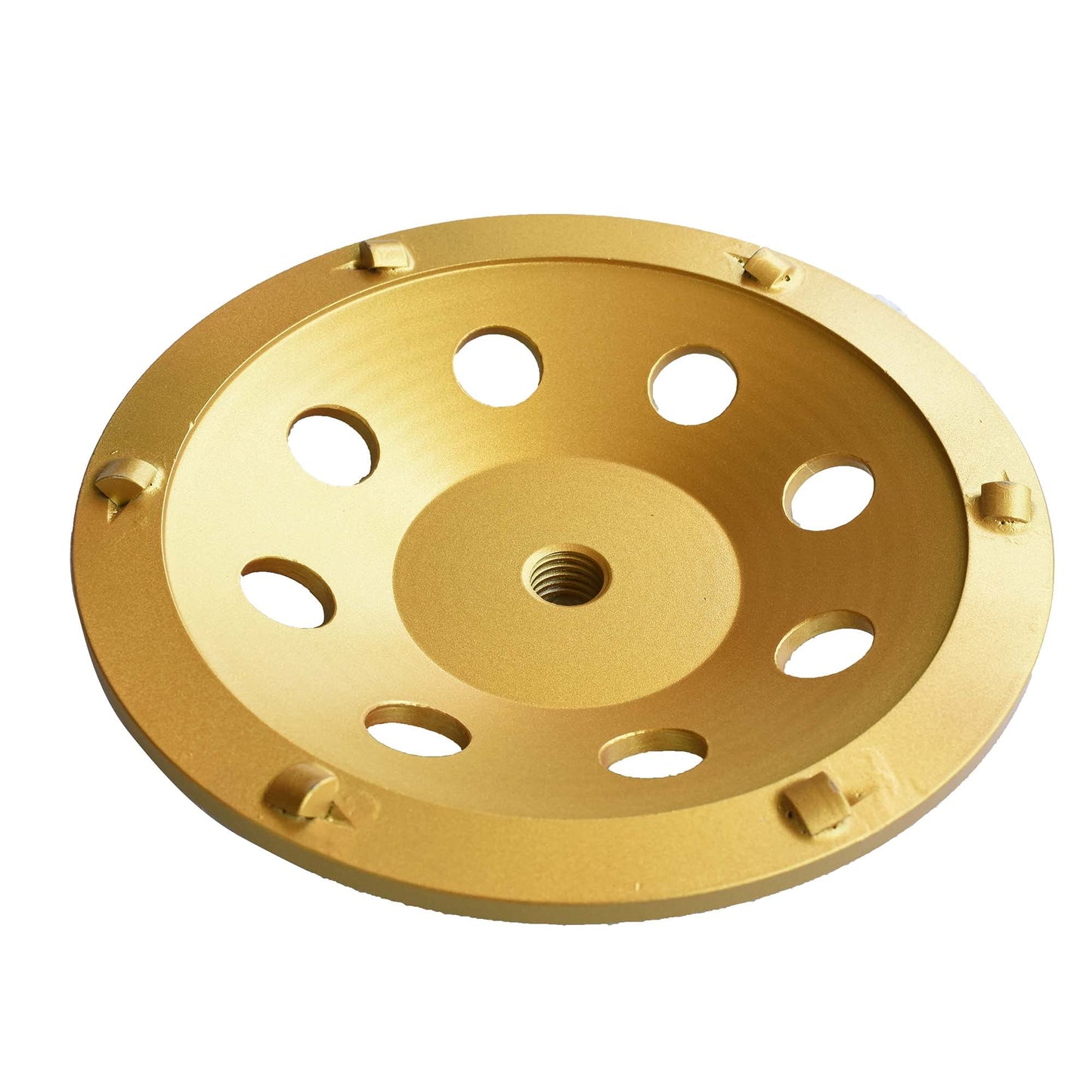 ACTINTOOL 7" PCD Cup Wheel 6PC, 1/4 Round, 5/8-11 Threaded Arbor, VCT Carpet Glue & Thinset Remover Grinding Wheel