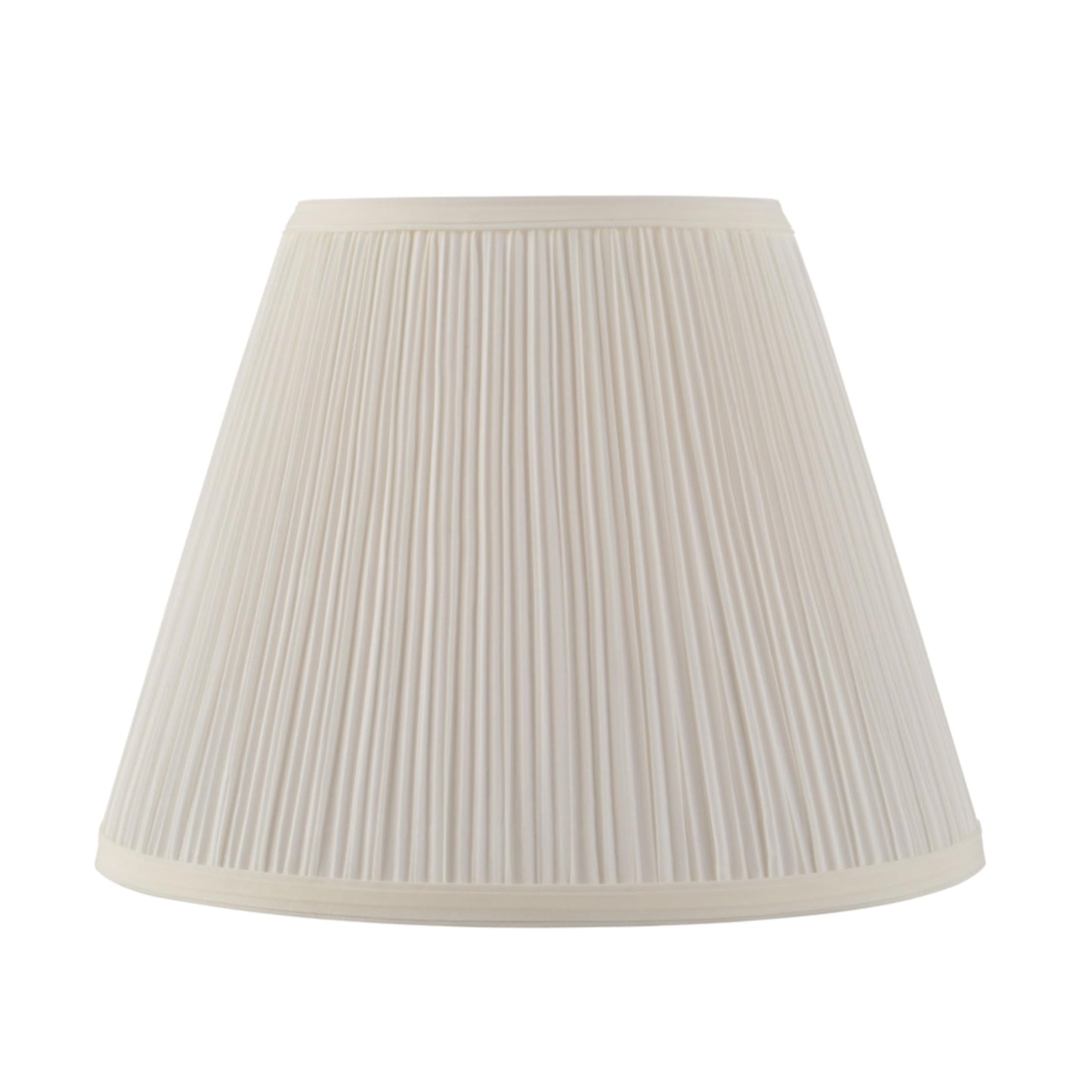 Aspen Creative 33055, Hardback Empire Transitional Spider Lamp Shade, Mushroom Pleated Pleated White, 7" Top x 13" Bottom x 10" Slant