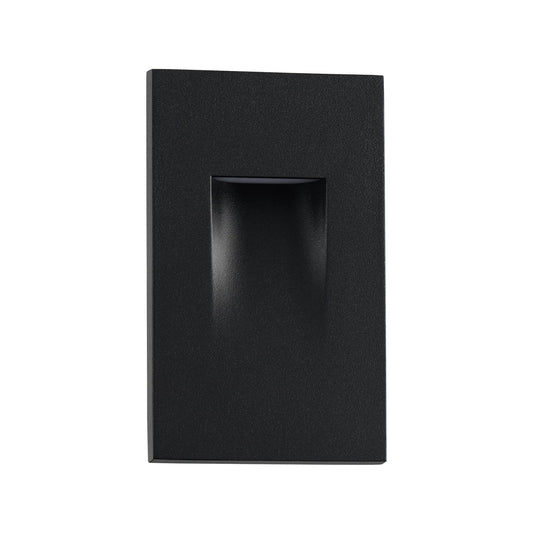 East Grove LED Step & Deck Light, 120V, Indoor/Outdoor, 3-CCT 2700K-4000K, Vertical, Matte Black
