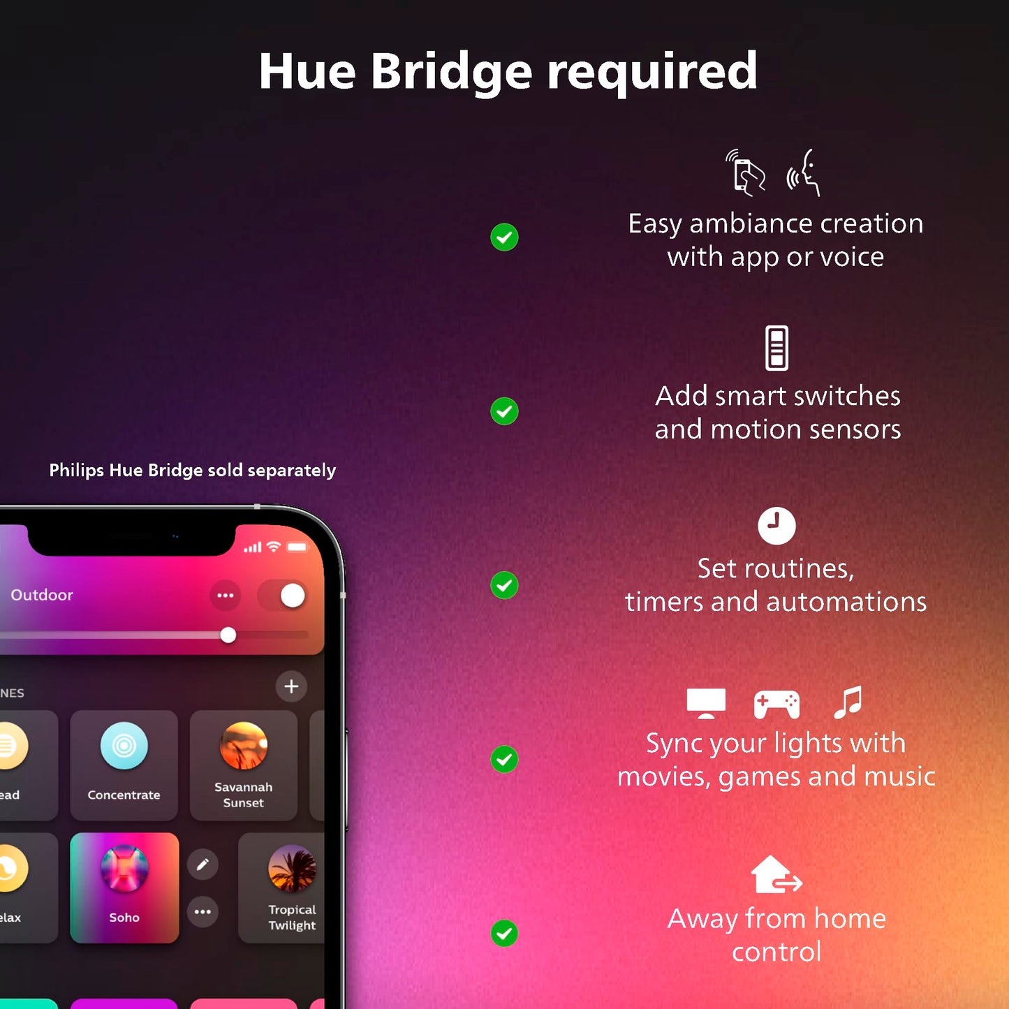Philips Hue Play HDMI Sync Box 8K – Sync Up to 10 Hue Lights with Games, Movies & Music, Dolby Vision HDR10+, Requires Hue Bridge