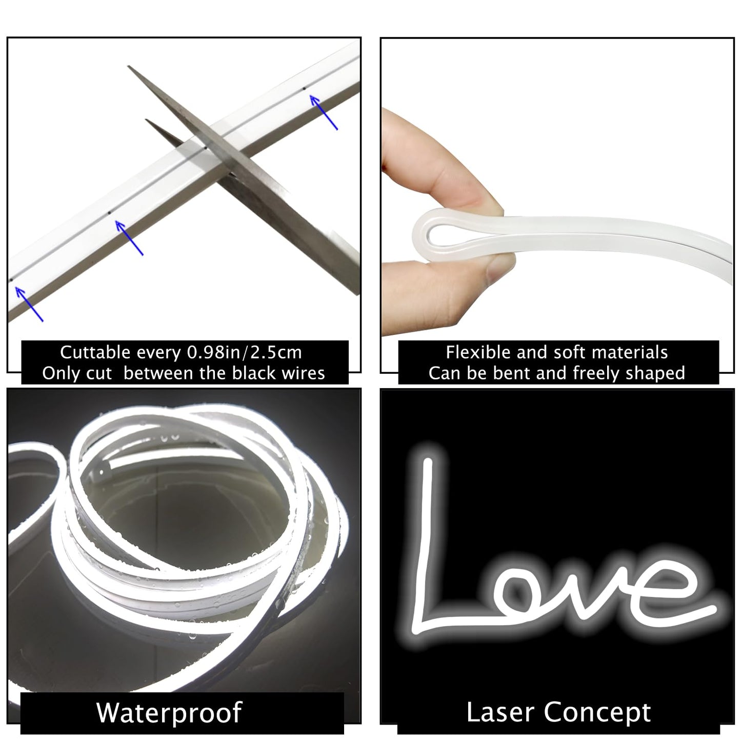 Blikshin LED Vanity Mirror Lights – Hollywood Style, 10FT Dimmable 6000K, Self-Adhesive Strip with 12V Adapter for Makeup & Bathroom