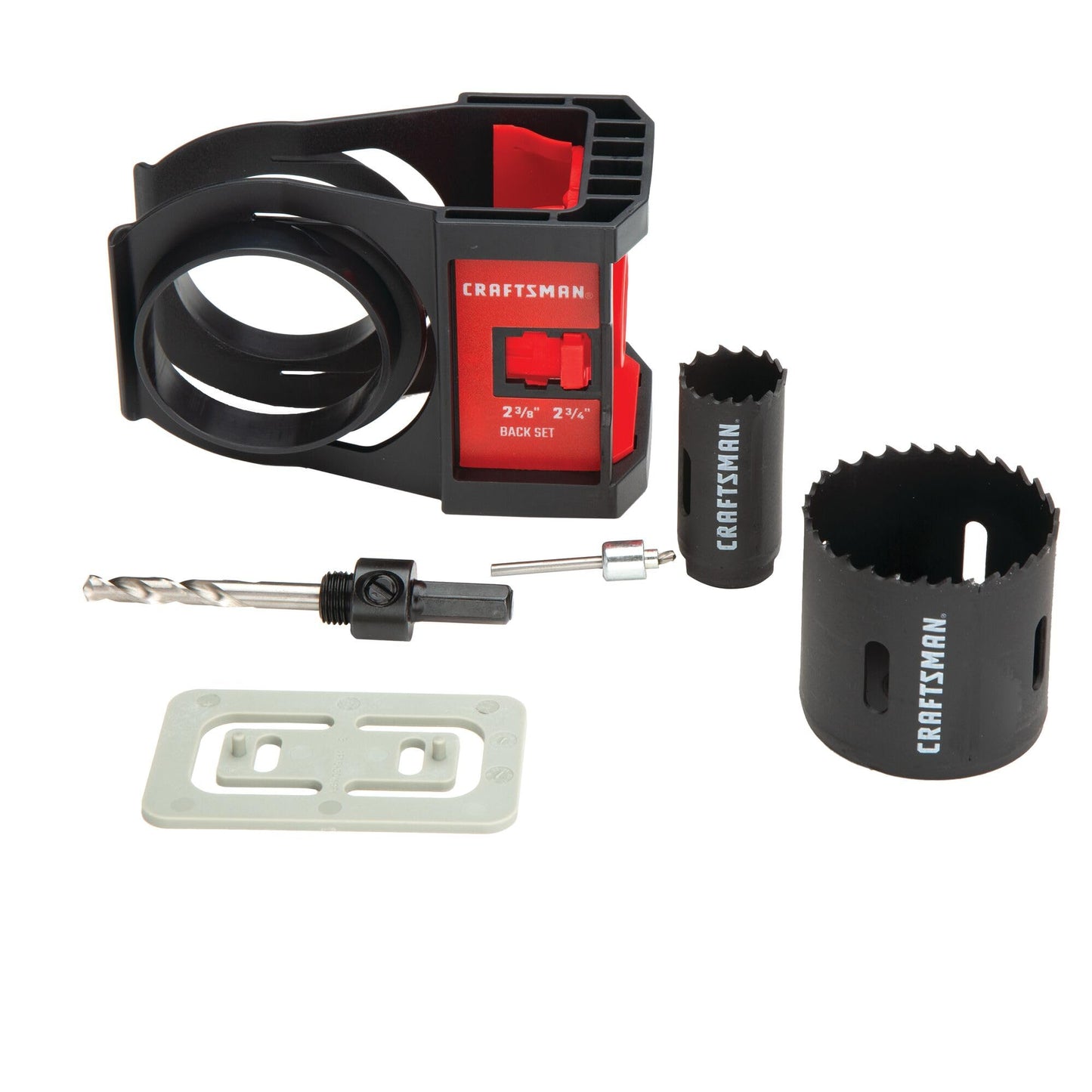 CRAFTSMAN Hole Saw Kit, Bi-Metal Door Lock Installation Kit for Wood and Metal Doors (CMAH1MDL)