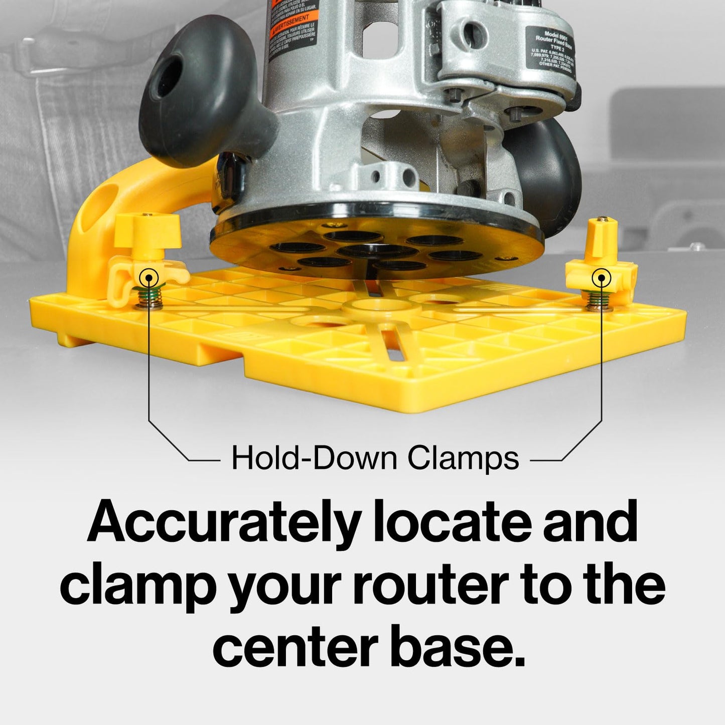 MICROJIG MatchFit Grid Router Guide, Woodworking Precision Tools for Dovetail Track, Easy Setup, Self-Indexing Design 4" Spacing, MFRG-400-000