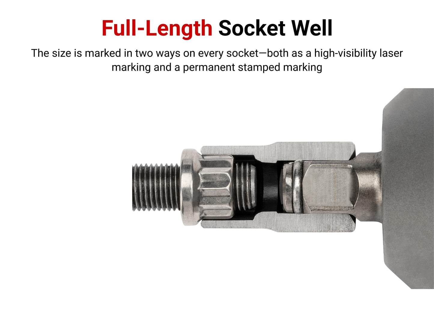 TEKTON 1/2 Inch Drive x 1/2 Inch Shallow 12-Point Impact Socket | SID22213