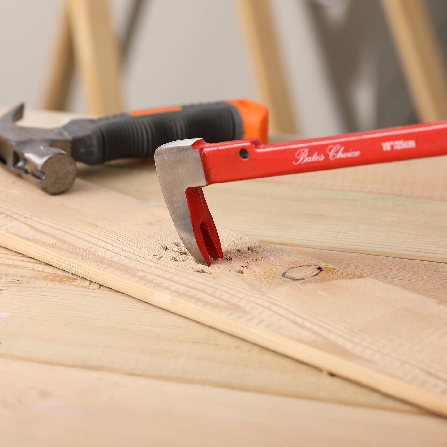 Bates- Pry Bar Nail Puller Set, 3 Pack, 8"/10"/12", Nail Puller Tool, Small Pry Bar