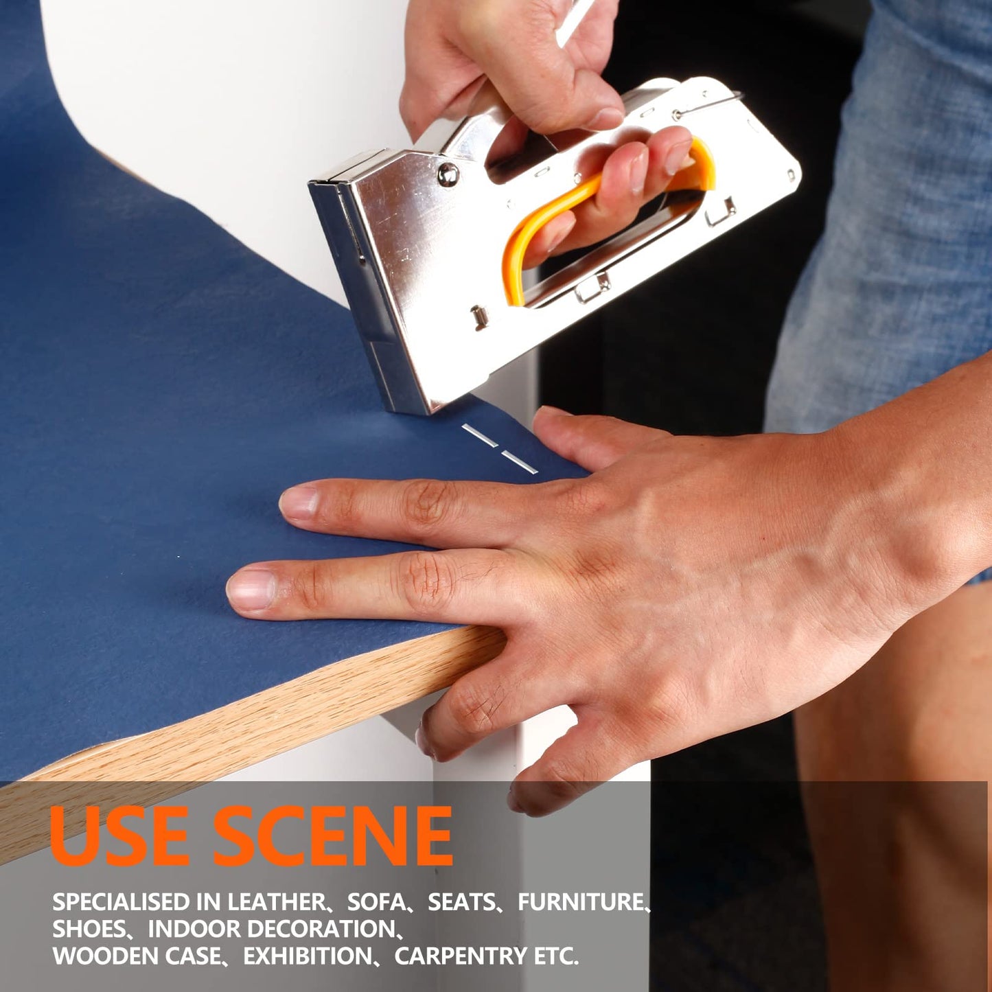 SITLDY Heavy Duty T50 Stainless Steel Staples 1000-Count 3 Sizes for Staple Gun, Includes: 5/16", 3/8", 1/2" Assortment, Combo kit