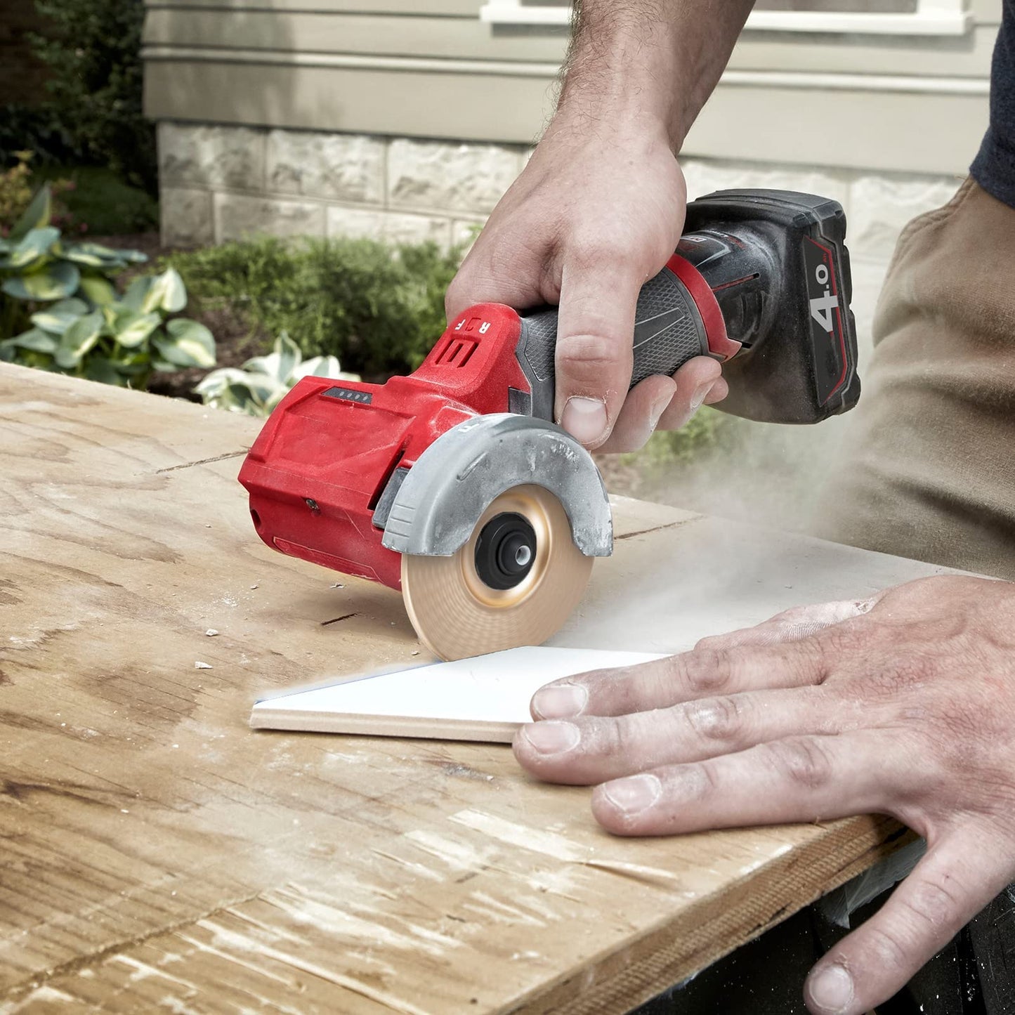 BLEKOO 4PC Wood Carving Disc Set for 4"/4.5" Angle Grinder, 5/8" Arbor, Stump Grinder & Wood Shaper Tools