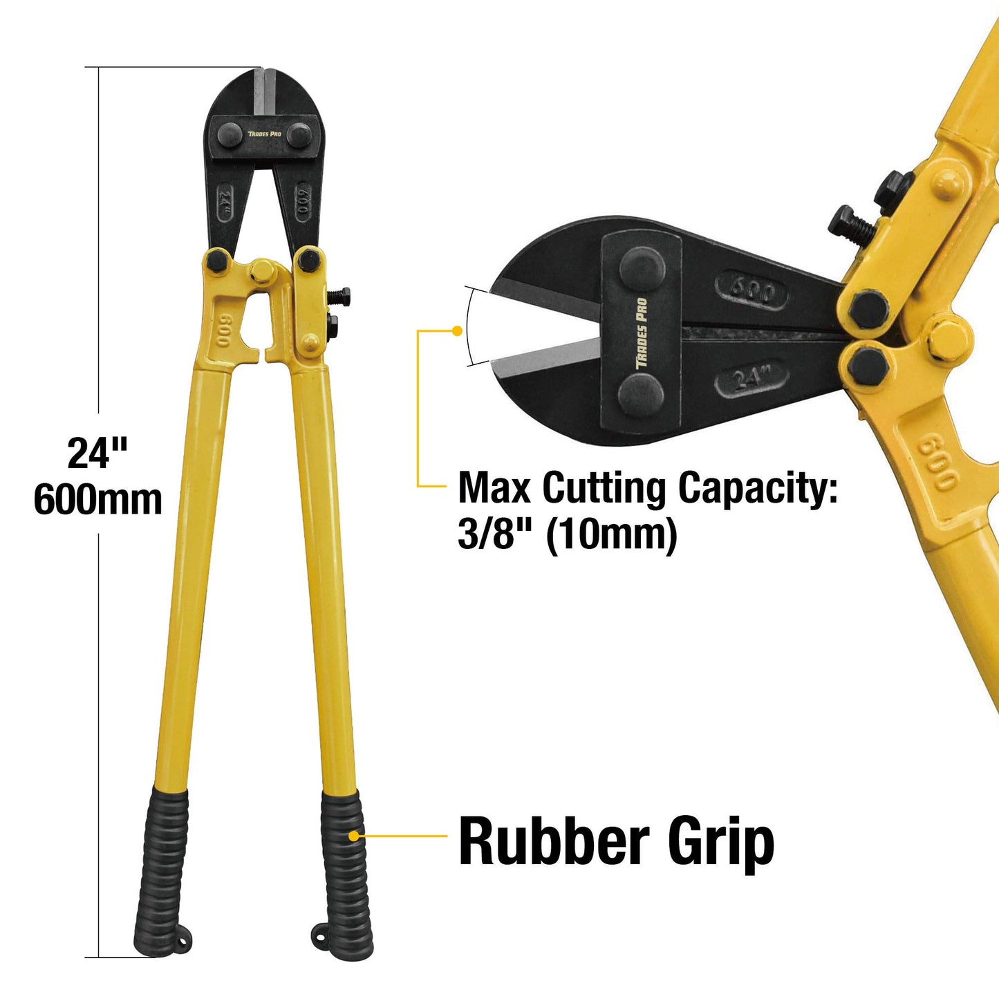 Tradespro 831724 24-Inch Bolt Cutter, Yellow