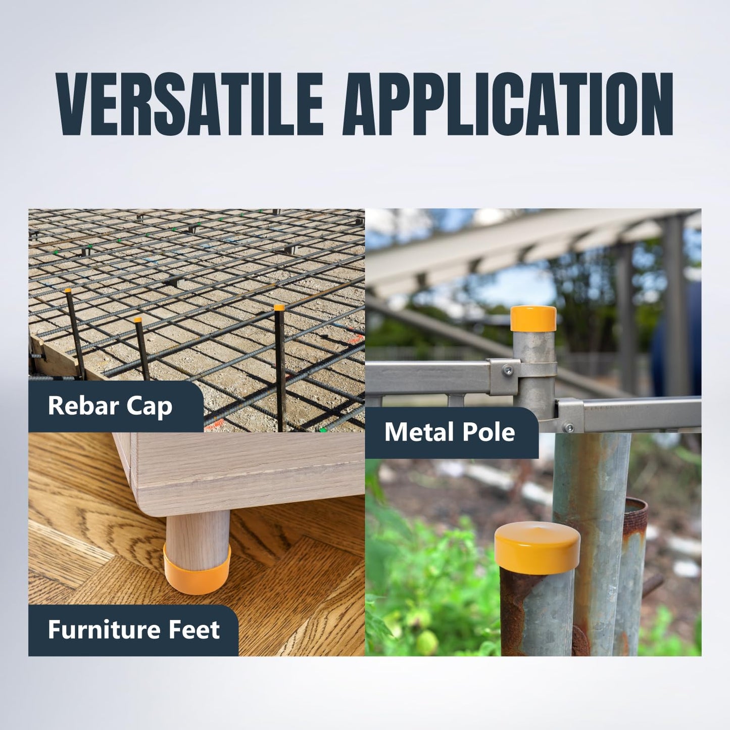 POWERTEC 2-1/2" ID Dust Collection End Cap for 2-1/2" OD Pipes, Plastic Pipe Cover for Woodworking Dust Systems, 2-Pack (70451-P2)