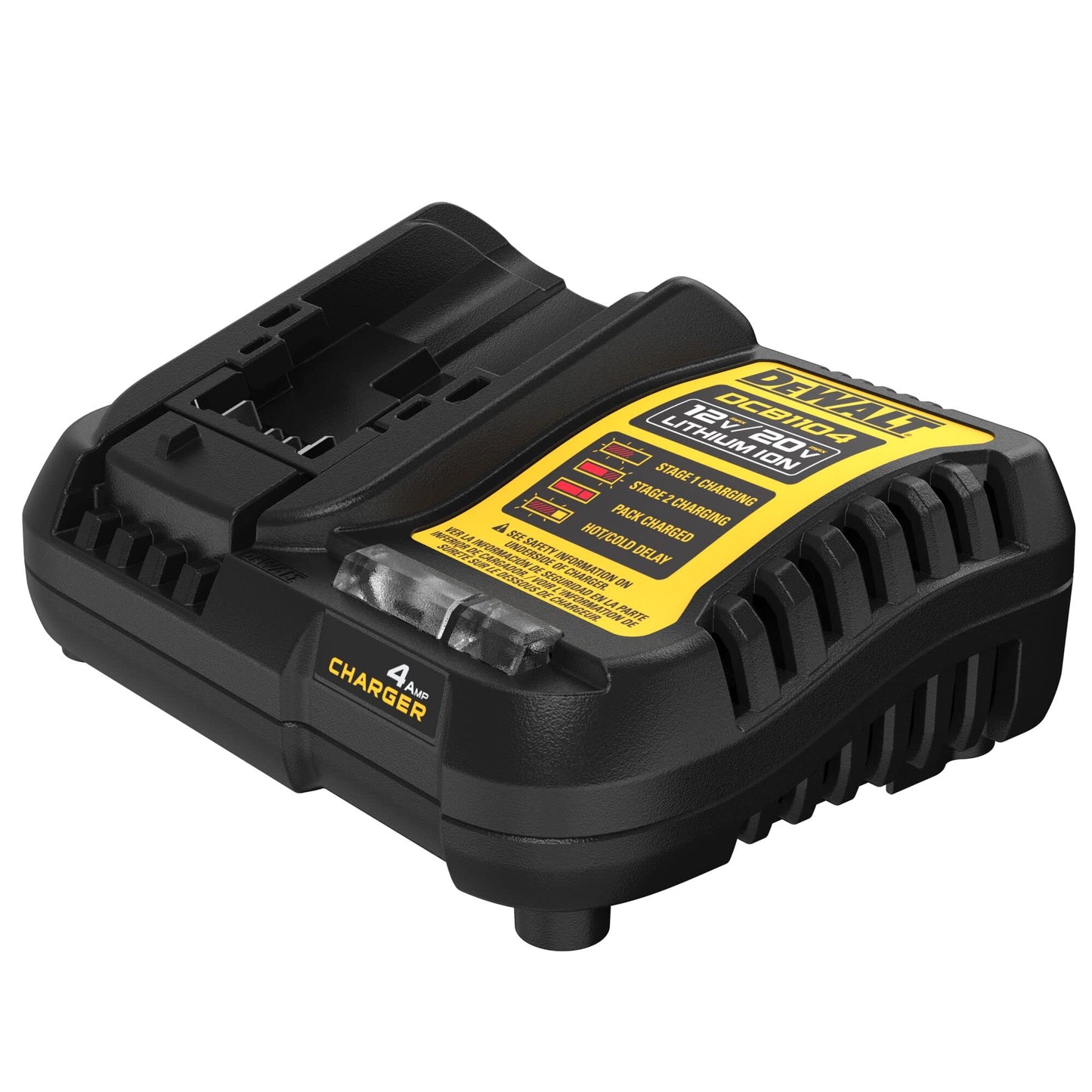 DEWALT 12V MAX/20V MAX Lithium Ion Battery Charger, 4 Amp (DCB1104)
