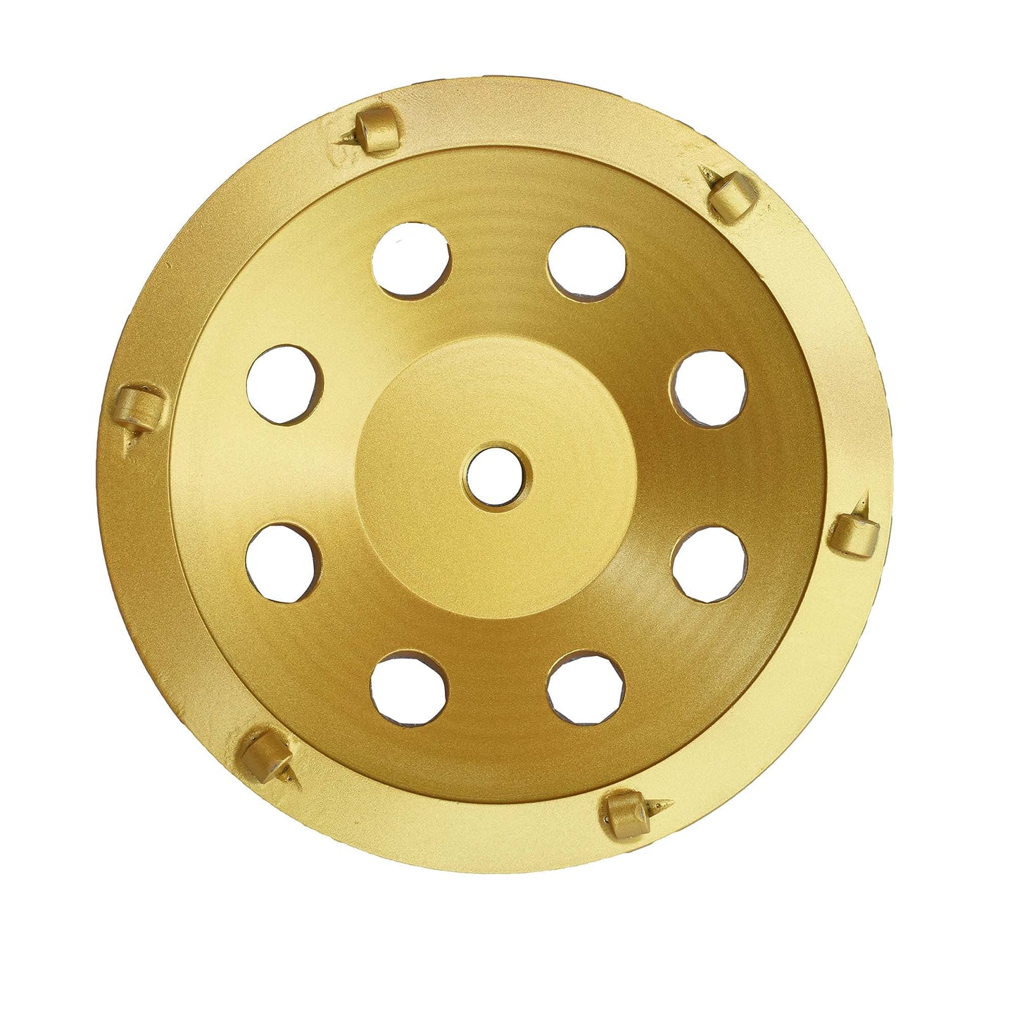 ACTINTOOL 7" PCD Cup Wheel 6PC, 1/4 Round, 5/8-11 Threaded Arbor, VCT Carpet Glue & Thinset Remover Grinding Wheel