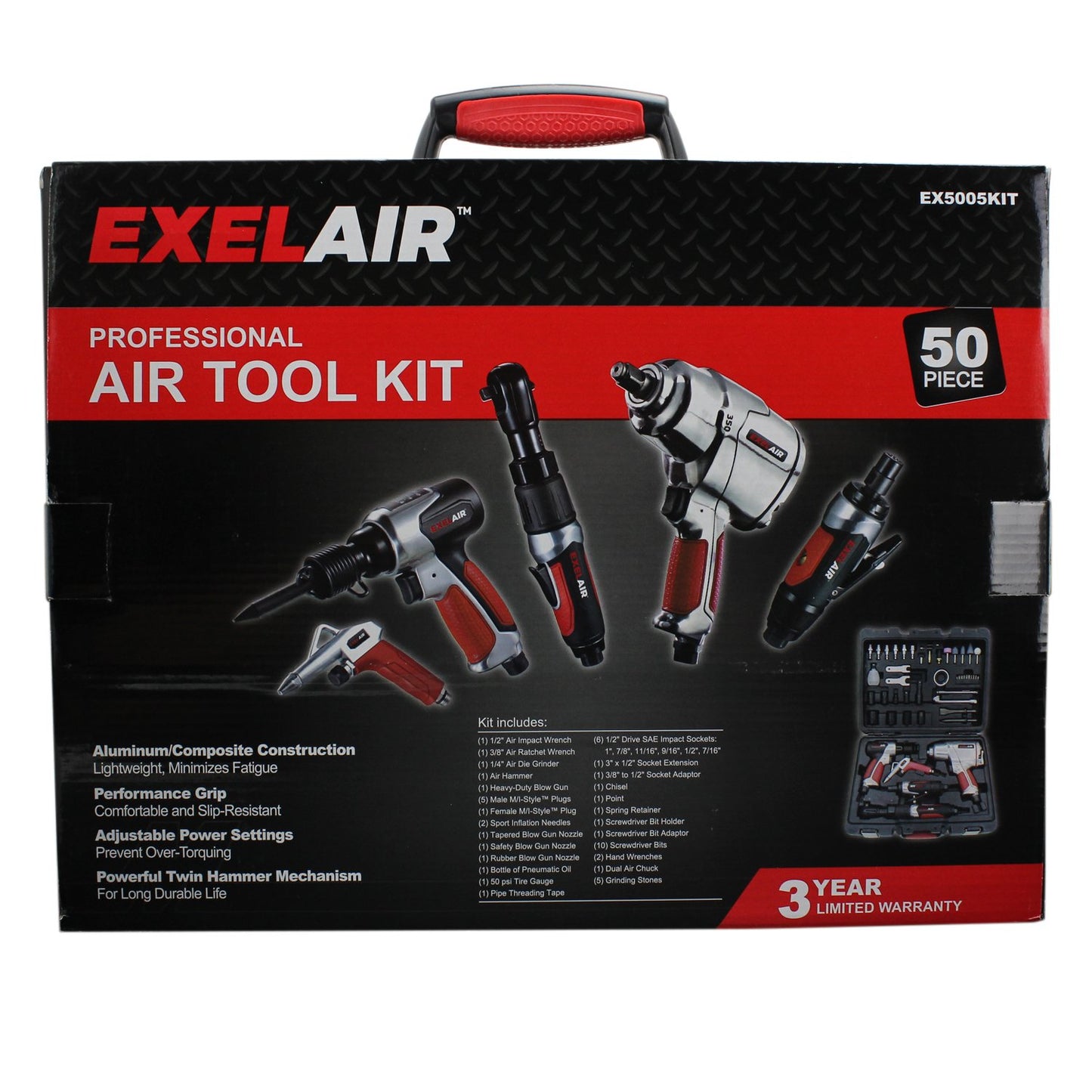 Milton EX5005KIT 50 Piece Professional Air Tool Kit