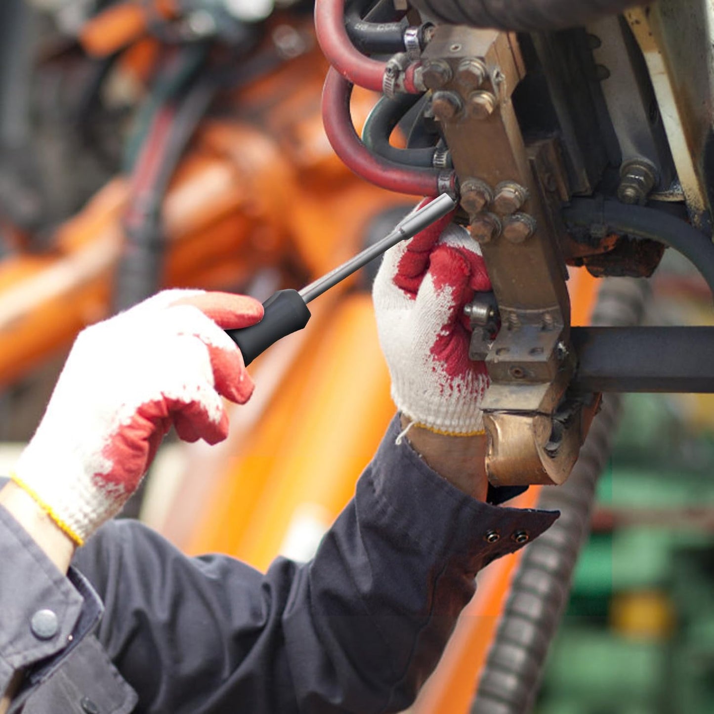 Hantinstom 39-Piece Household Tools Kit Essential Home Repair Set with Plastic Toolbox Ideal for College Students, Home Use & More