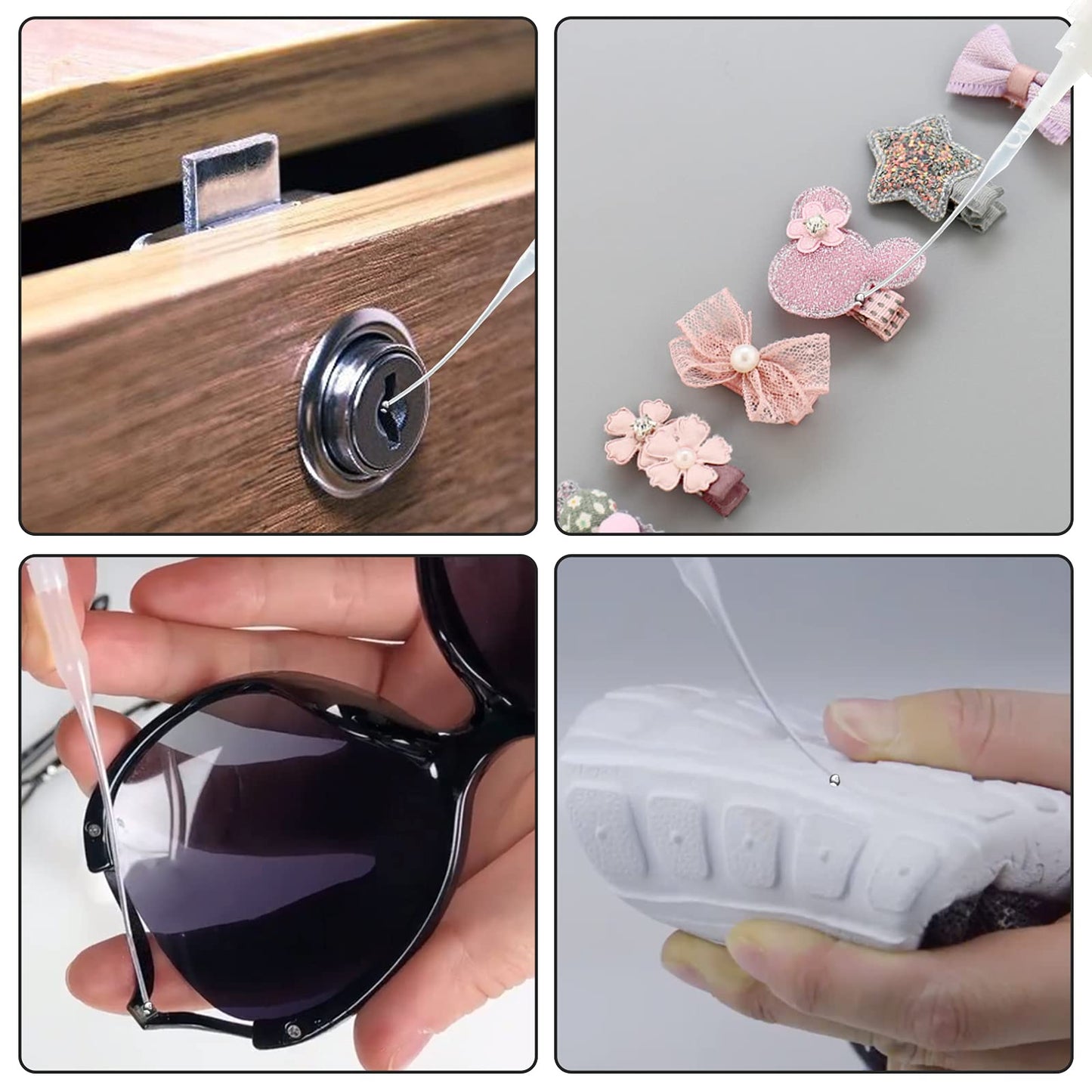 Bonsicoky 200-Pack Micro CA Glue Tips, Precision Applicator Extenders for DIY, Crafts, Lab Dispensing, Adhesive Nozzle Bottles