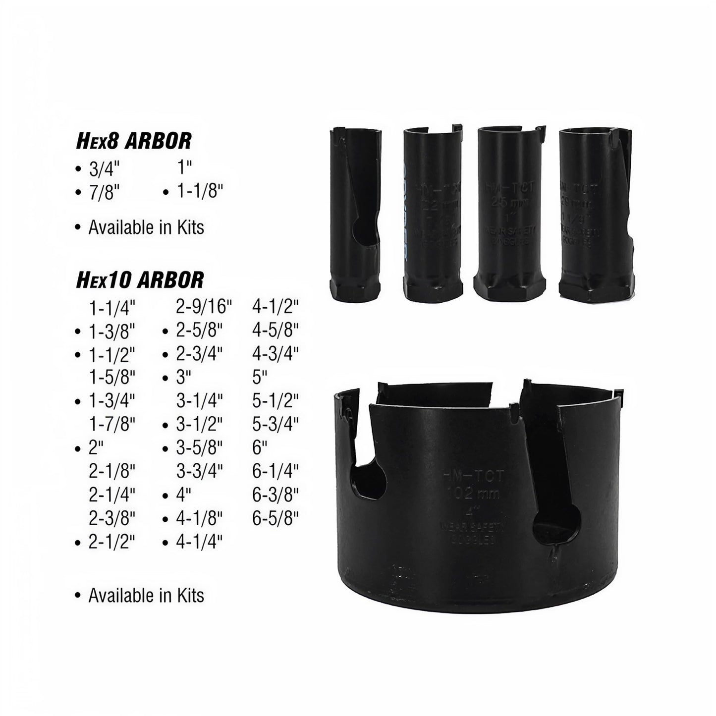 Spyder 18-Piece Tungsten Carbide Tipped Hole Saw Kit, 12 Hole Saws, 2 Arbors, 4 Pilot Bits, Rapid Core Eject